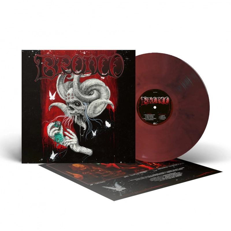 BRONCO · Bronco | RED/BLACK MARBLED LP (Doom Metal Vinyl)