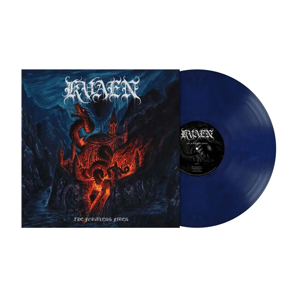 KVAEN - The Formless Fires · DARK MIDNIGHT BLUE MARBLED LP
