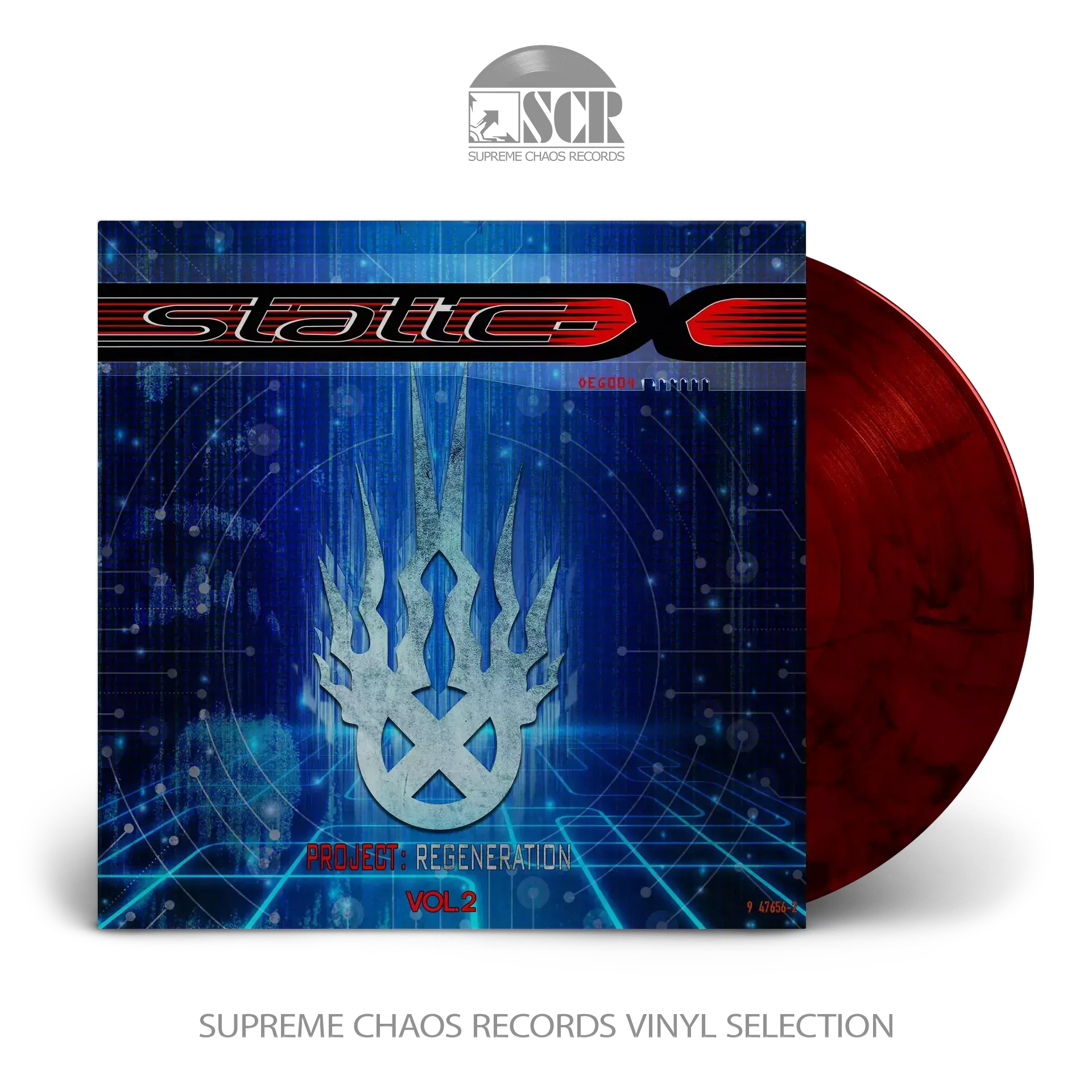 STATIC-X · Project Regeneration Vol. 2 | RED/BLACK MARBLED LP STATIC-X · Project Regeneration Vol. 2 | RED/BLACK MARBLED LP (Alternative Metal Vinyl)