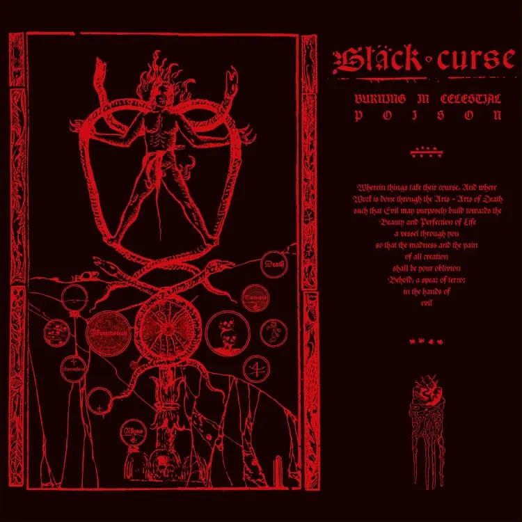 BLACK CURSE - Burning In Celestial Poison · CD (Black Metal CDs)