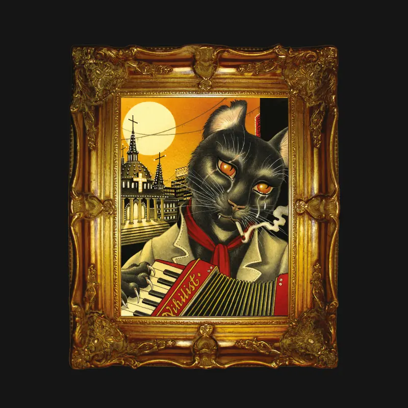 SPIRITUAL FRONT · Rotten Roma Casino | RED/BLACK MARBLED LP (Neofolk Vinyl) · Picture 1