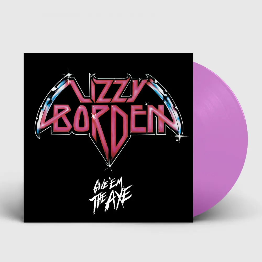LIZZY BORDEN - Give 'Em The Axe · PINK/WHITE LP