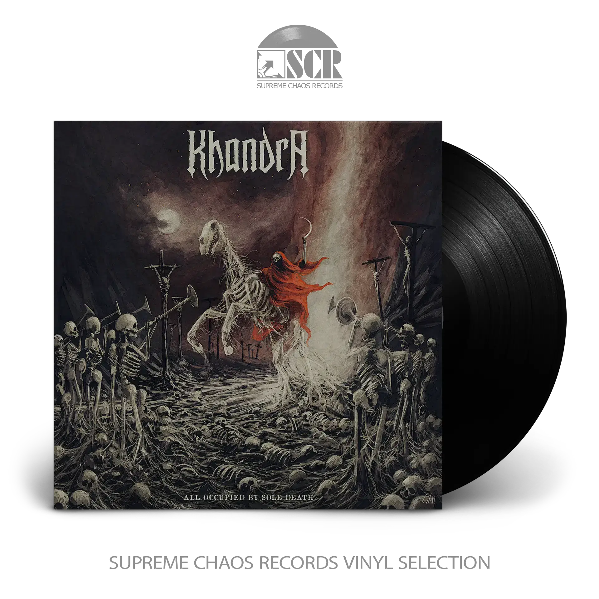 KHANDRA · All Occupied By Sole Death | BLACK LP KHANDRA · All Occupied By Sole Death | BLACK LP (Black Metal Vinyl)