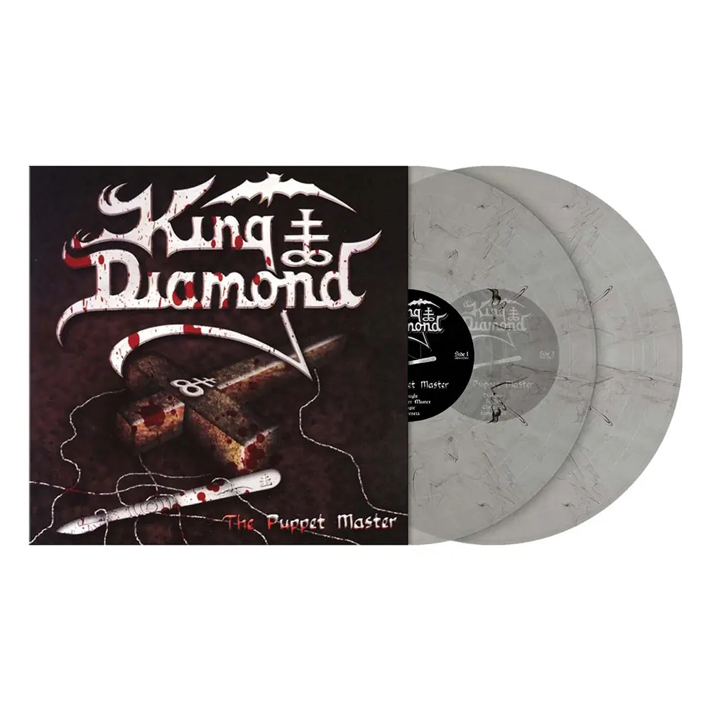 KING DIAMOND - The Puppet Master · CRYSTAL CLEAR BLACK SMOKE 2LP (Heavy Metal Vinyl)