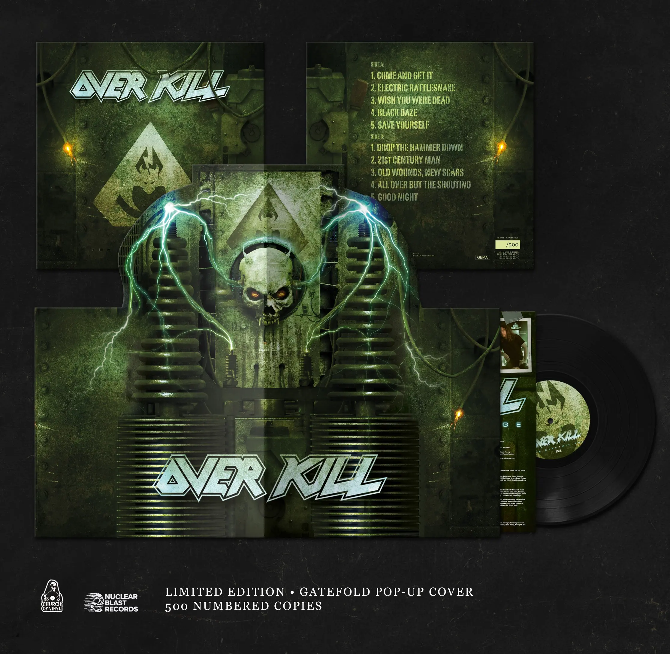 OVERKILL - The Electric Age (Pop-Up) · BLACK LP