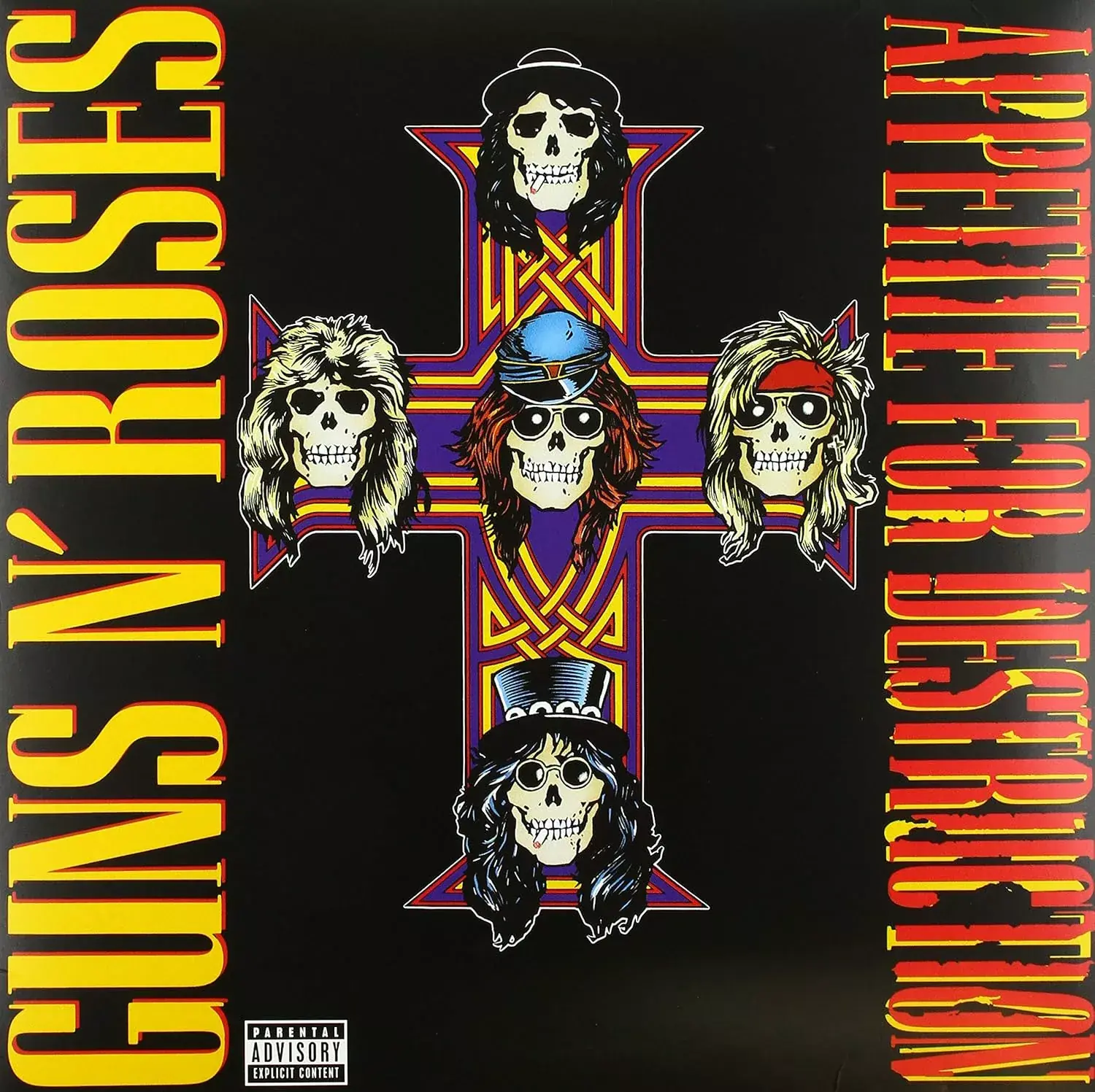 GUNS N' ROSES - Appetite For Destruction · BLACK LP 1