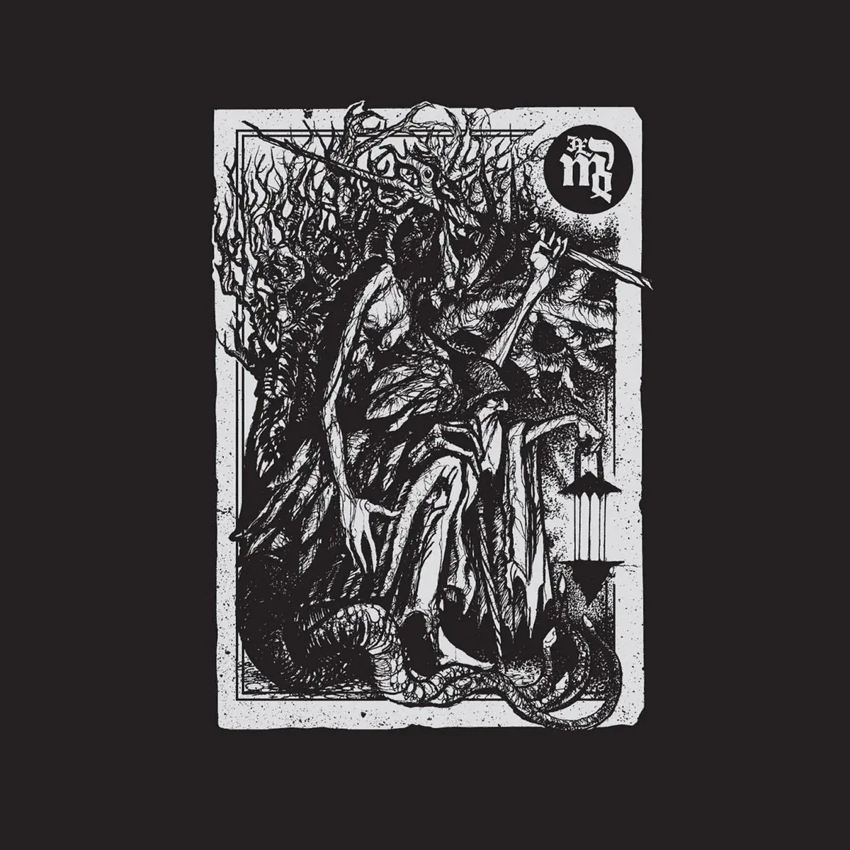 URFAUST · IX: Einsiedler (B-Stock) | WHITE LP (Black Metal Vinyl) · Picture 1