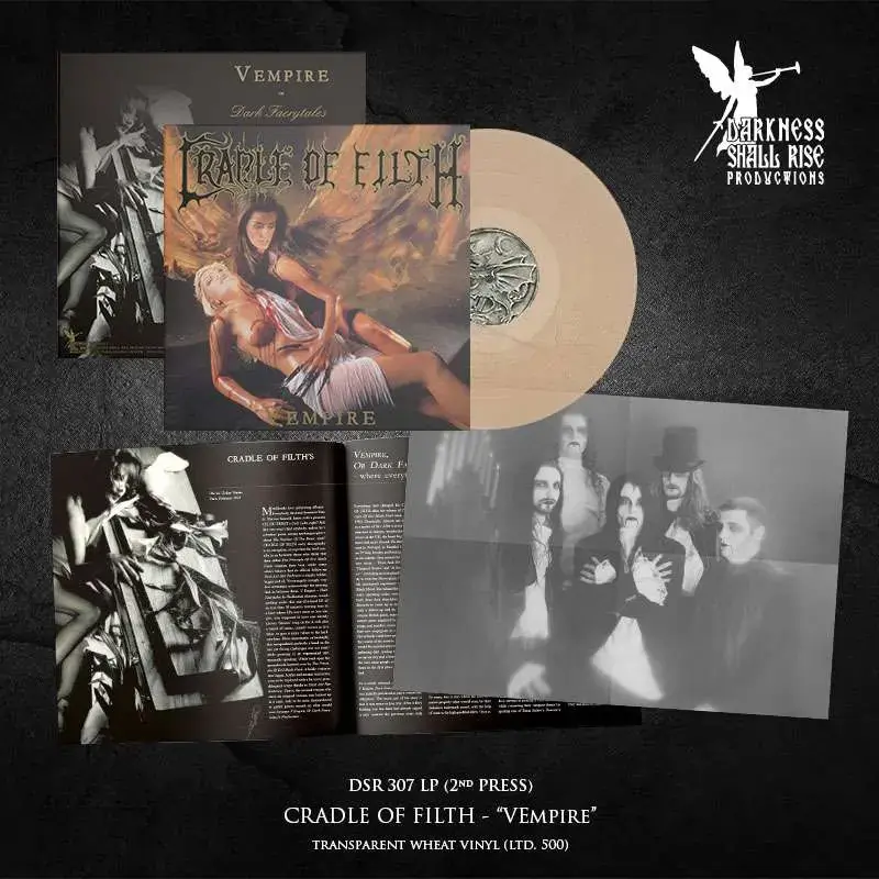 CRADLE OF FILTH - Vempire, Or Dark Faerytales In Phallustein · TRANSPARENT WHEAT LP (Gothic Metal/Black Metal Vinyl) · Picture 2