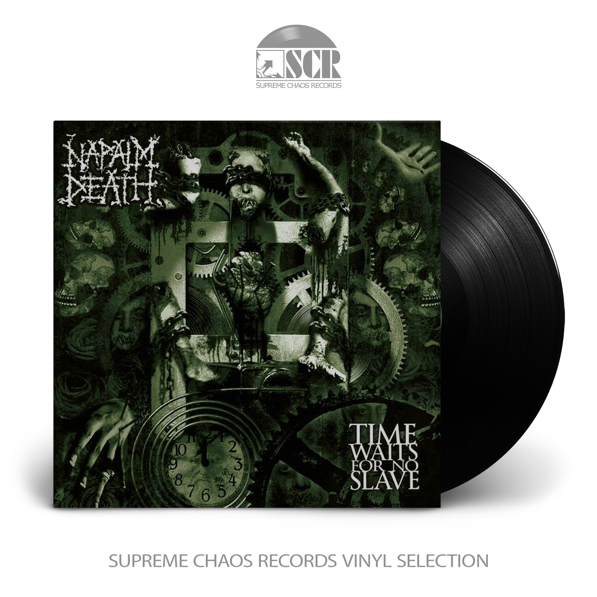 NAPALM DEATH - Time Waits For No Slave · BLACK LP NAPALM DEATH - Time Waits For No Slave · BLACK LP (Grindcore Vinyl)