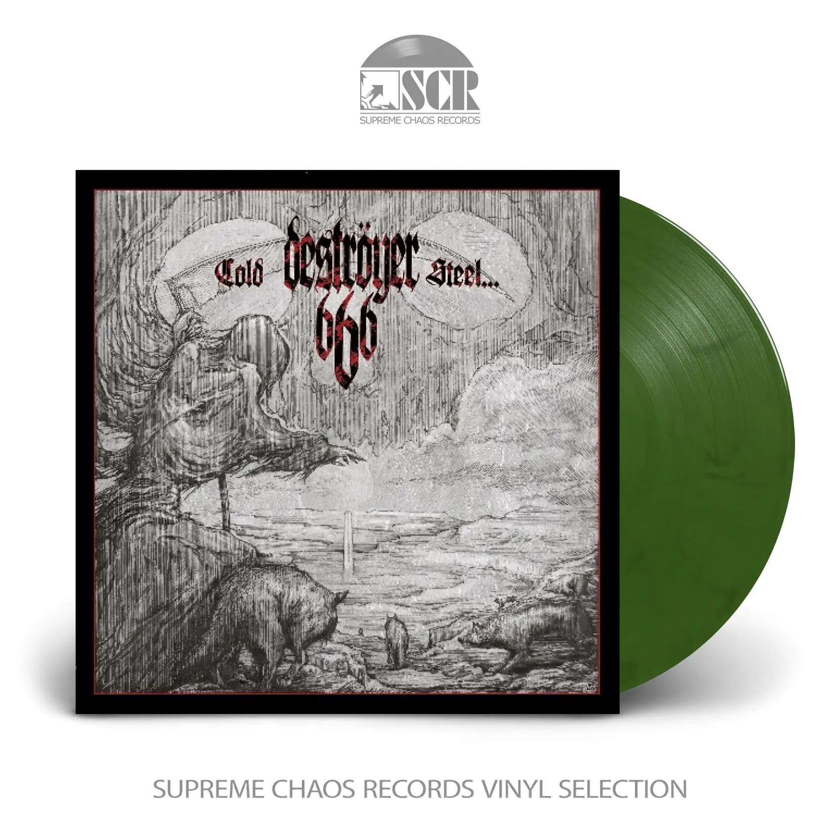 DESTRÖYER 666 - Cold Steel For An Iron Age · SILVER/GREEN LP