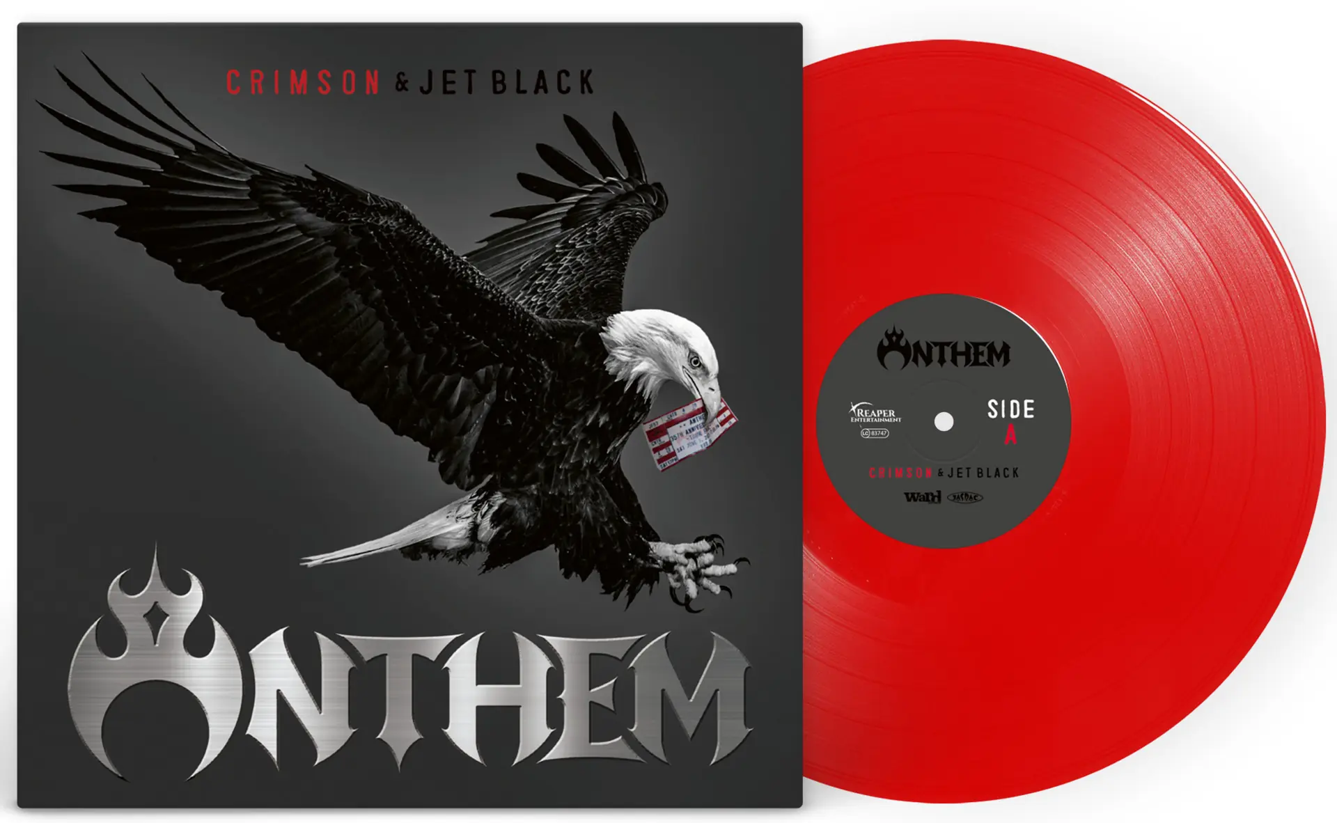 ANTHEM - Crimson & Jet Black · RED LP ANTHEM - Crimson & Jet Black · RED LP (Heavy Metal Vinyl)