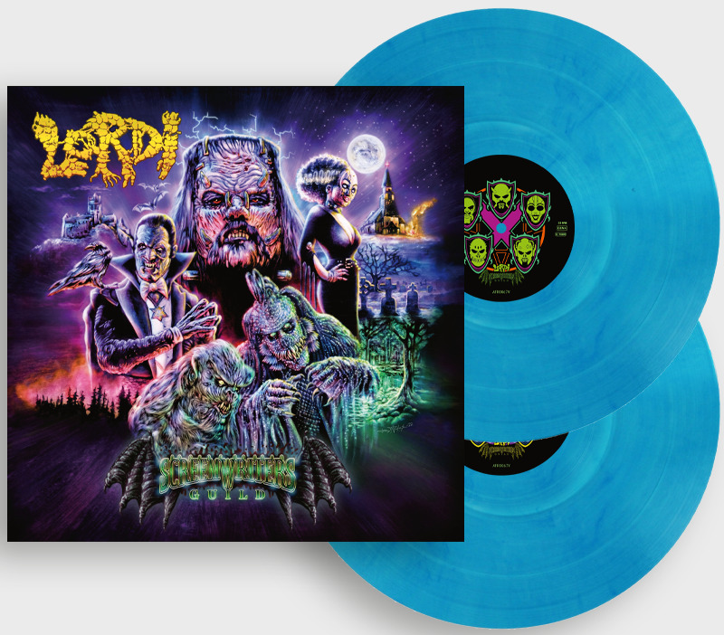 LORDI · Screem Writers Guild | TRANSPARENT BLUE MARBLED DLP LORDI · Screem Writers Guild | TRANSPARENT BLUE MARBLED DLP (Hard Rock Vinyl)