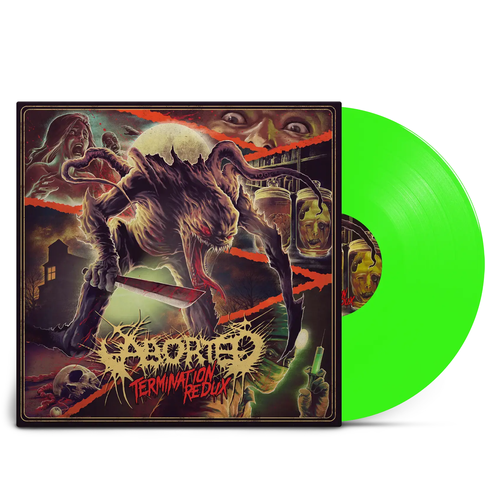 ABORTED - Termination Redux · NEON GREEN LP ABORTED - Termination Redux · NEON GREEN LP (Death Metal/Grindcore Vinyl)