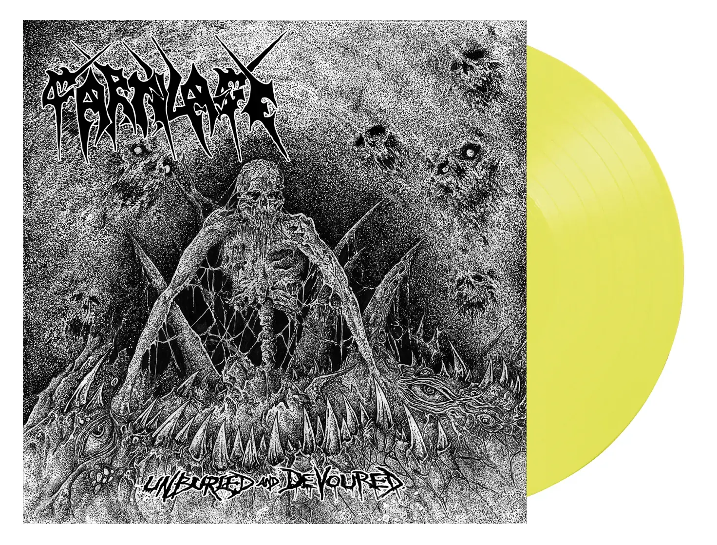 CARTILAGE - Unburied and Devoured · YELLOW LP CARTILAGE - Unburied and Devoured · YELLOW LP (Death Metal Vinyl)