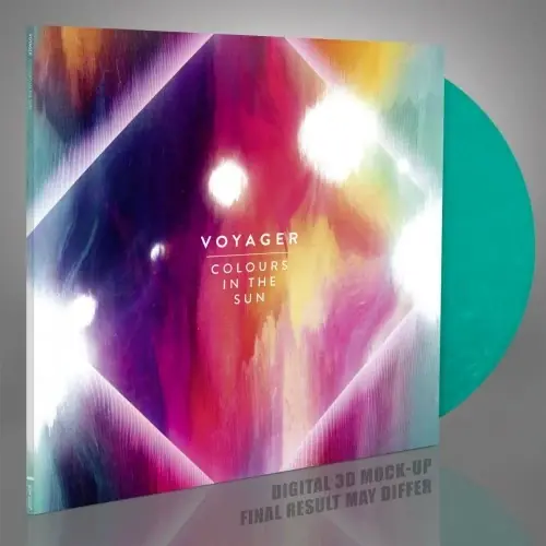 VOYAGER - Colours In The Sun · TRANSPARENT GREEN/WHITE MARBLED LP