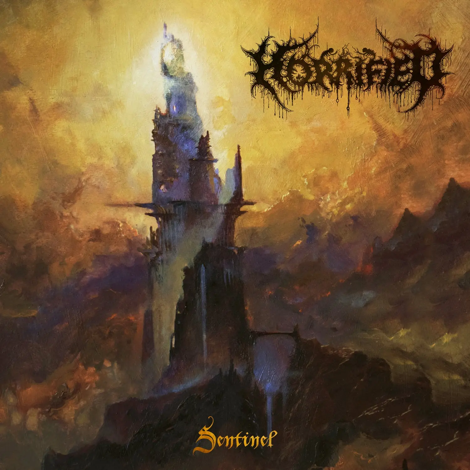 HORRIFIED · Sentinel | YELLOW/BLACK SWIRL LP · Picture 1 HORRIFIED · Sentinel | YELLOW/BLACK SWIRL LP (Death Metal Vinyl) · Picture 1
