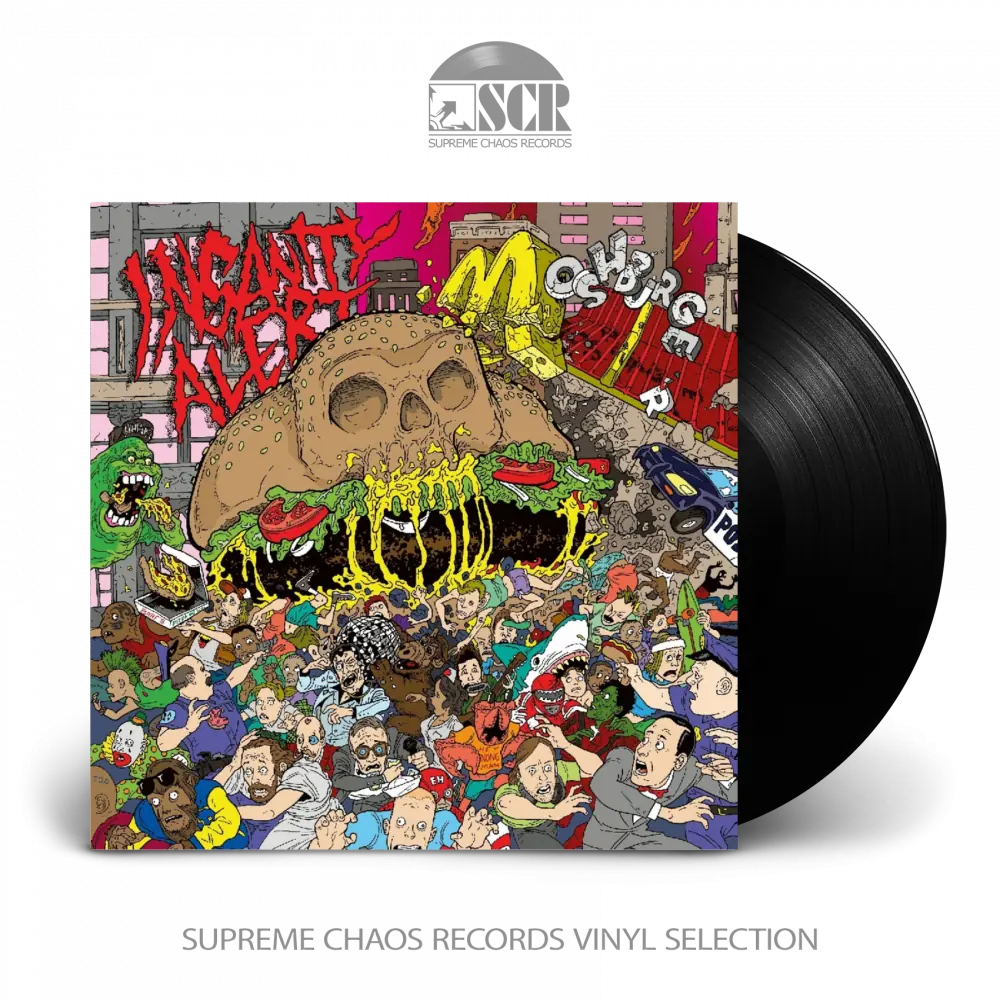 INSANITY ALERT · Moshburger | BLACK LP INSANITY ALERT · Moshburger | BLACK LP (Thrash Metal Vinyl)