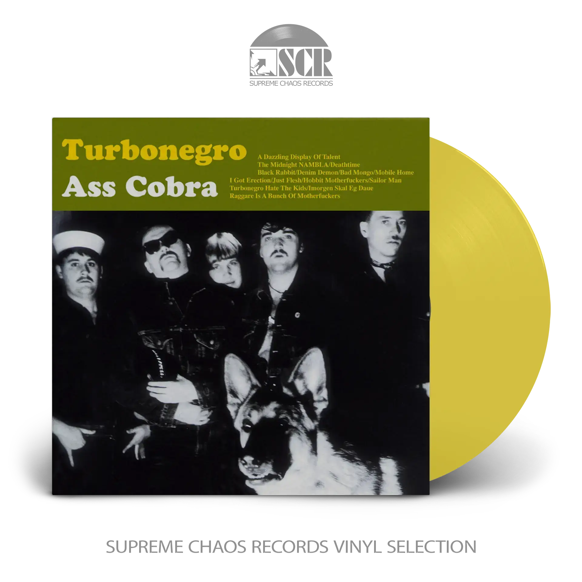 TURBONEGRO · Ass Cobra | TRANSPARENT YELLOW LP (Punk Rock Vinyl)