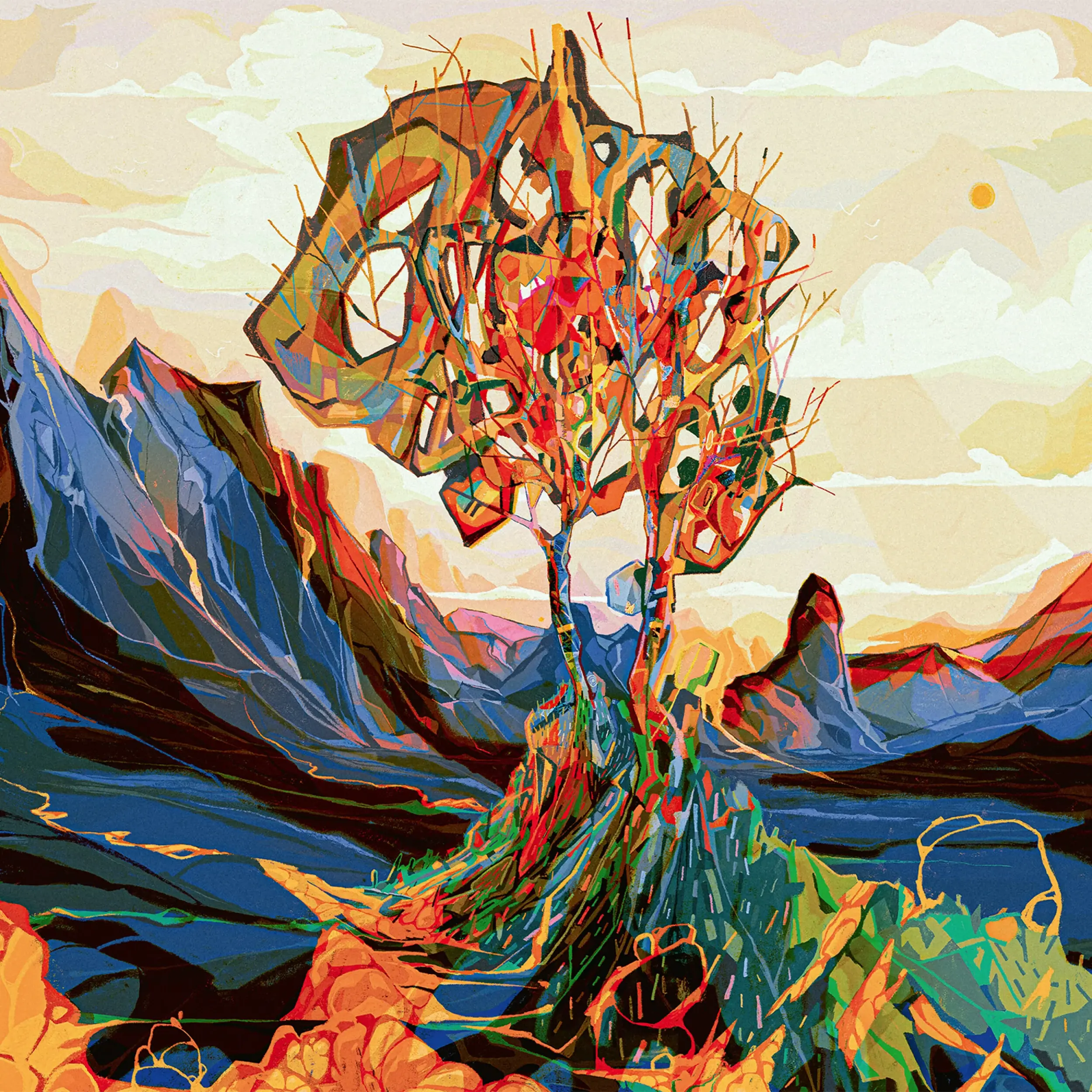 DELVING · All Paths Diverge | CREAM WHITE DLP · Picture 1 DELVING · All Paths Diverge | CREAM WHITE DLP (Psychedelic Rock Vinyl) · Picture 1