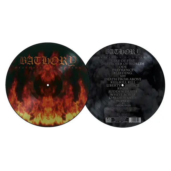 BATHORY · Destroyer Of Worlds | PICTURE LP BATHORY · Destroyer Of Worlds | PICTURE LP (Heavy Metal Vinyl)
