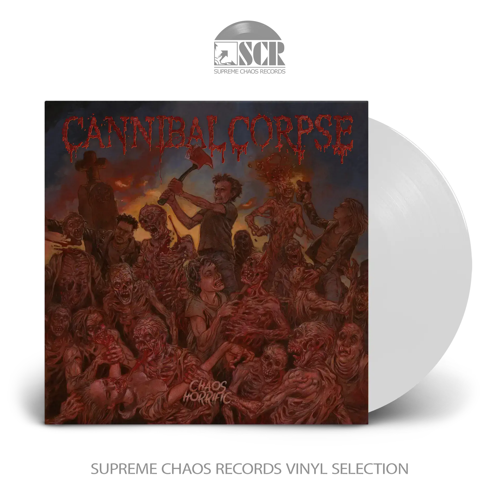 CANNIBAL CORPSE · Chaos Horrific | WHITE LP CANNIBAL CORPSE · Chaos Horrific | WHITE LP (Death Metal Vinyl)