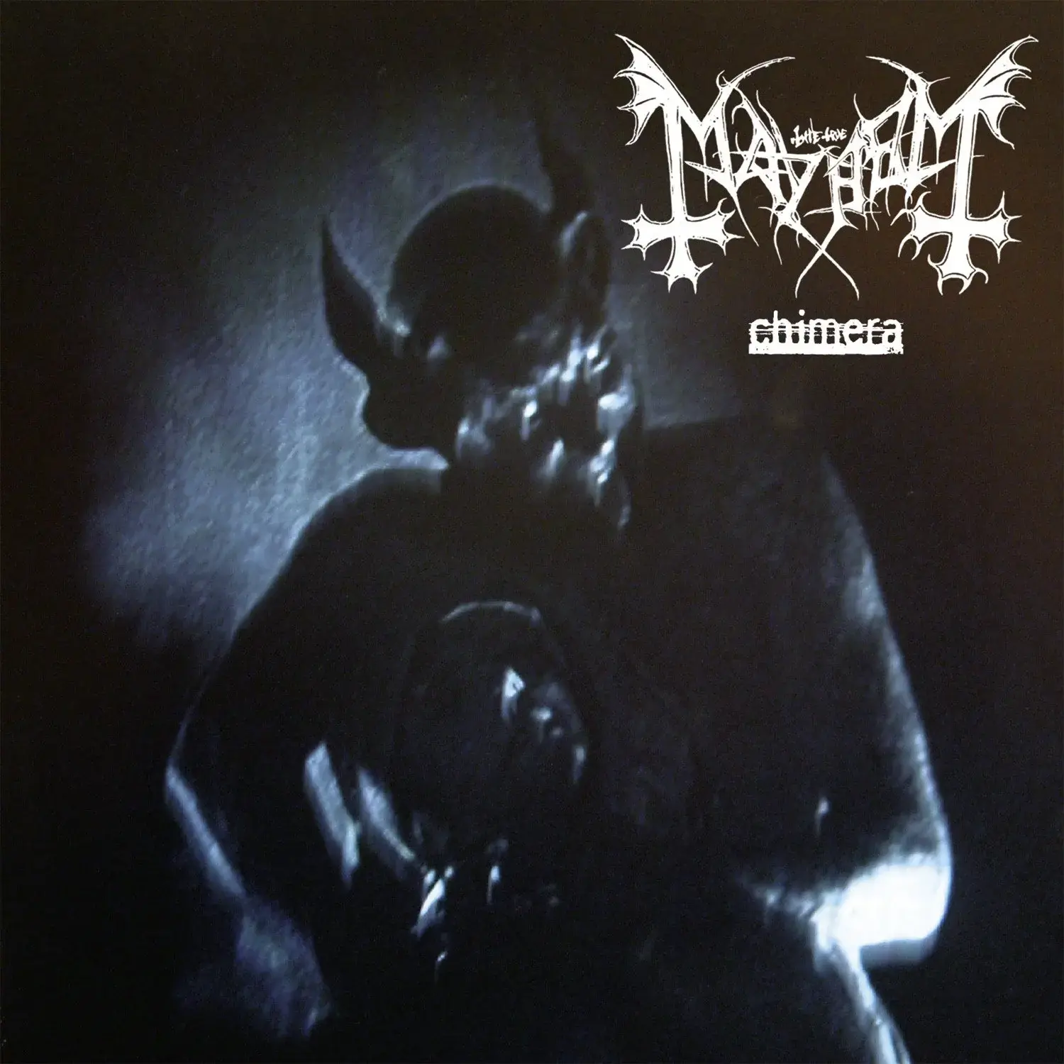 MAYHEM · Chimera | CRYSTAL CLEAR SPLATTER LP · Picture 1 MAYHEM · Chimera | CRYSTAL CLEAR SPLATTER LP (Black Metal Vinyl) · Picture 1