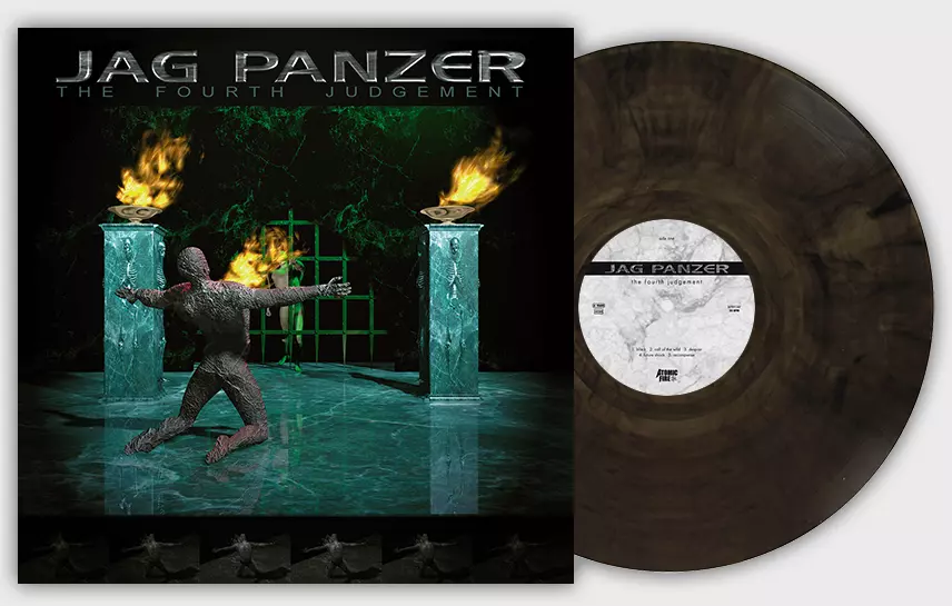 JAG PANZER - The Fourth Judgement · CLEAR/BLACK MARBLED LP JAG PANZER - The Fourth Judgement · CLEAR/BLACK MARBLED LP (Heavy Metal Vinyl)