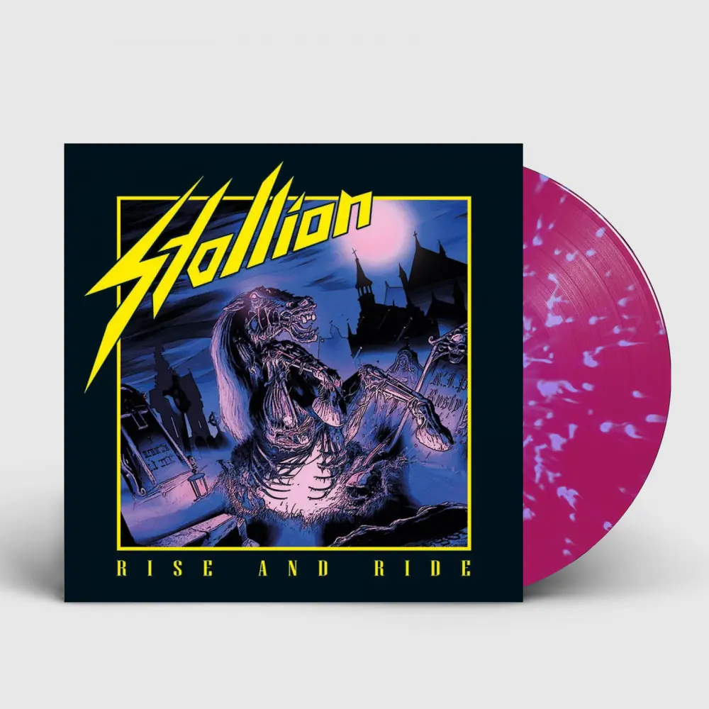 STALLION - Rise And Ride · PURLPE/BLUE SPLATTER LP (Heavy Metal Vinyl)