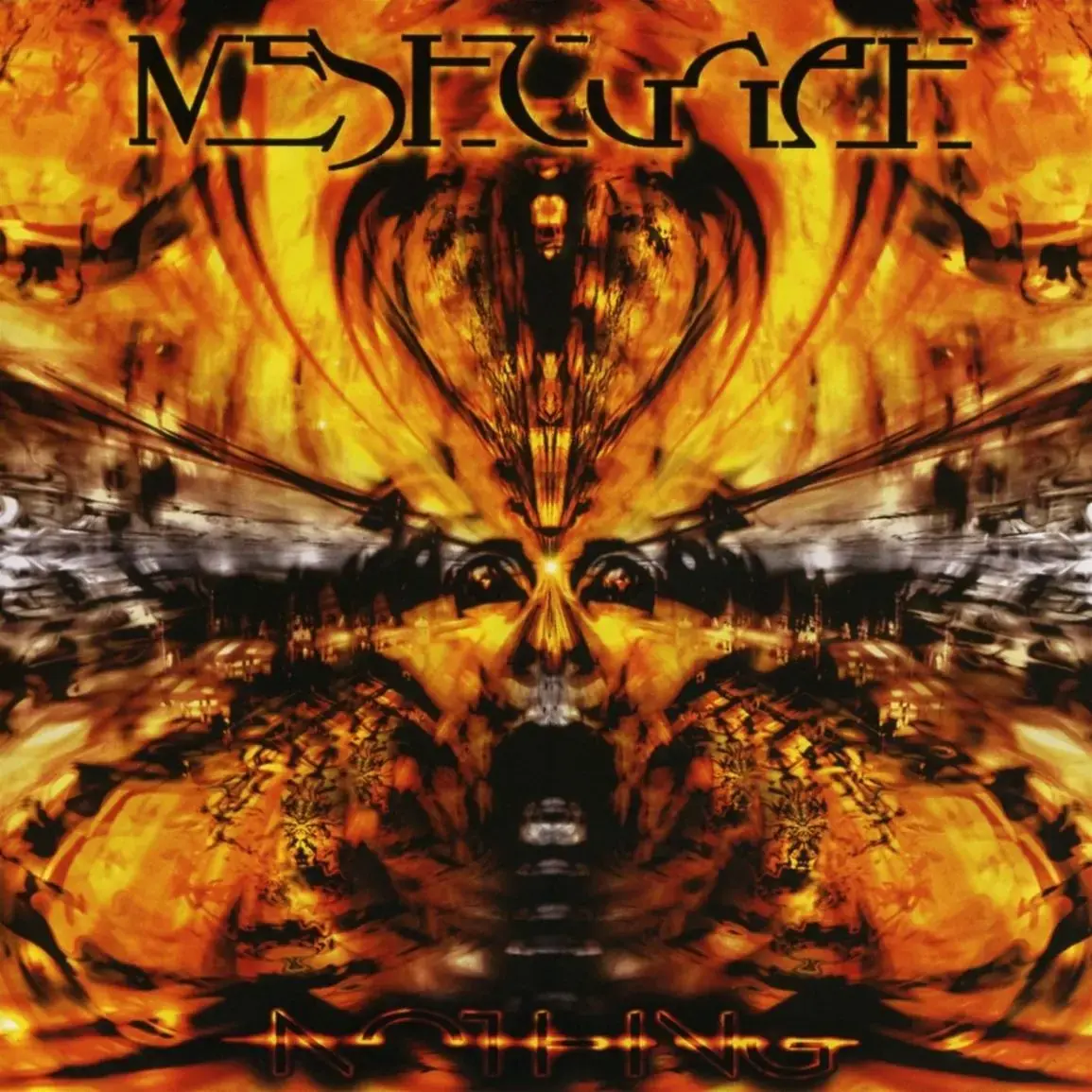 MESHUGGAH - Nothing · RED OPAQUE/BLACK MARBLED 2LP (Progressive Metal Vinyl) · Picture 1