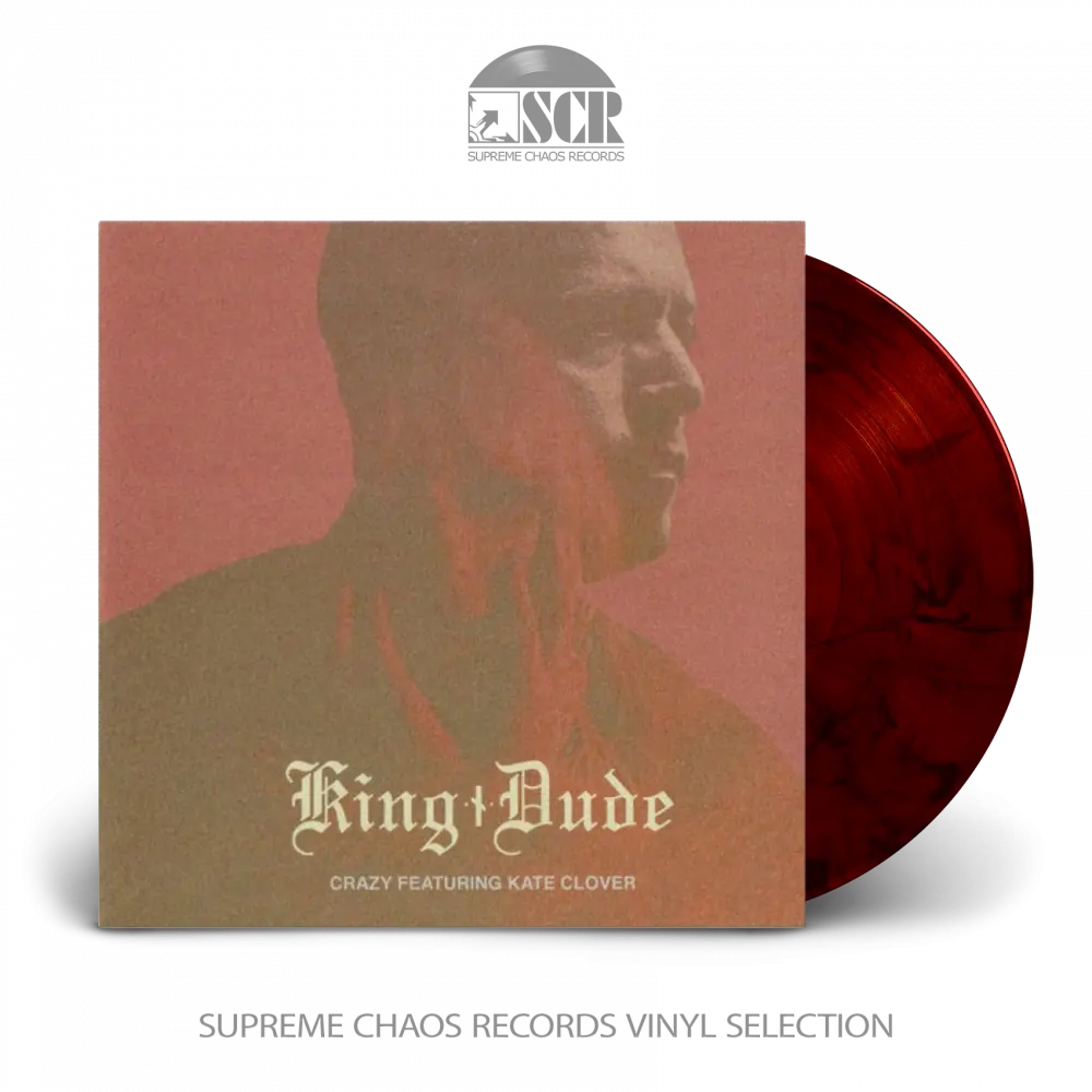 KING DUDE - Crazy / Never Let Me Go · RED/BLACK 7" EP