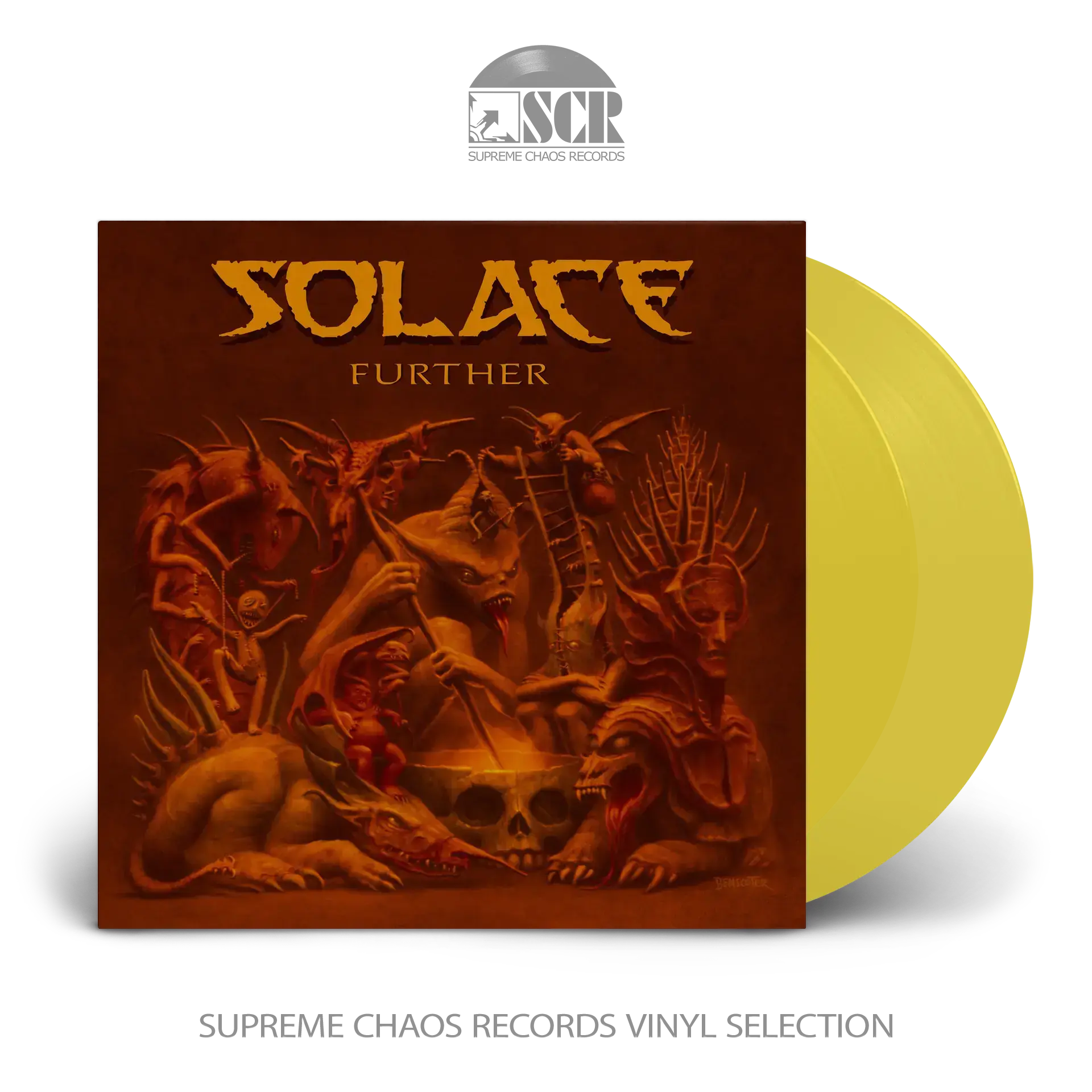 SOLACE · Further | TRANSPARENT YELLOW 2LP (Stoner Metal/Doom Metal Vinyl)