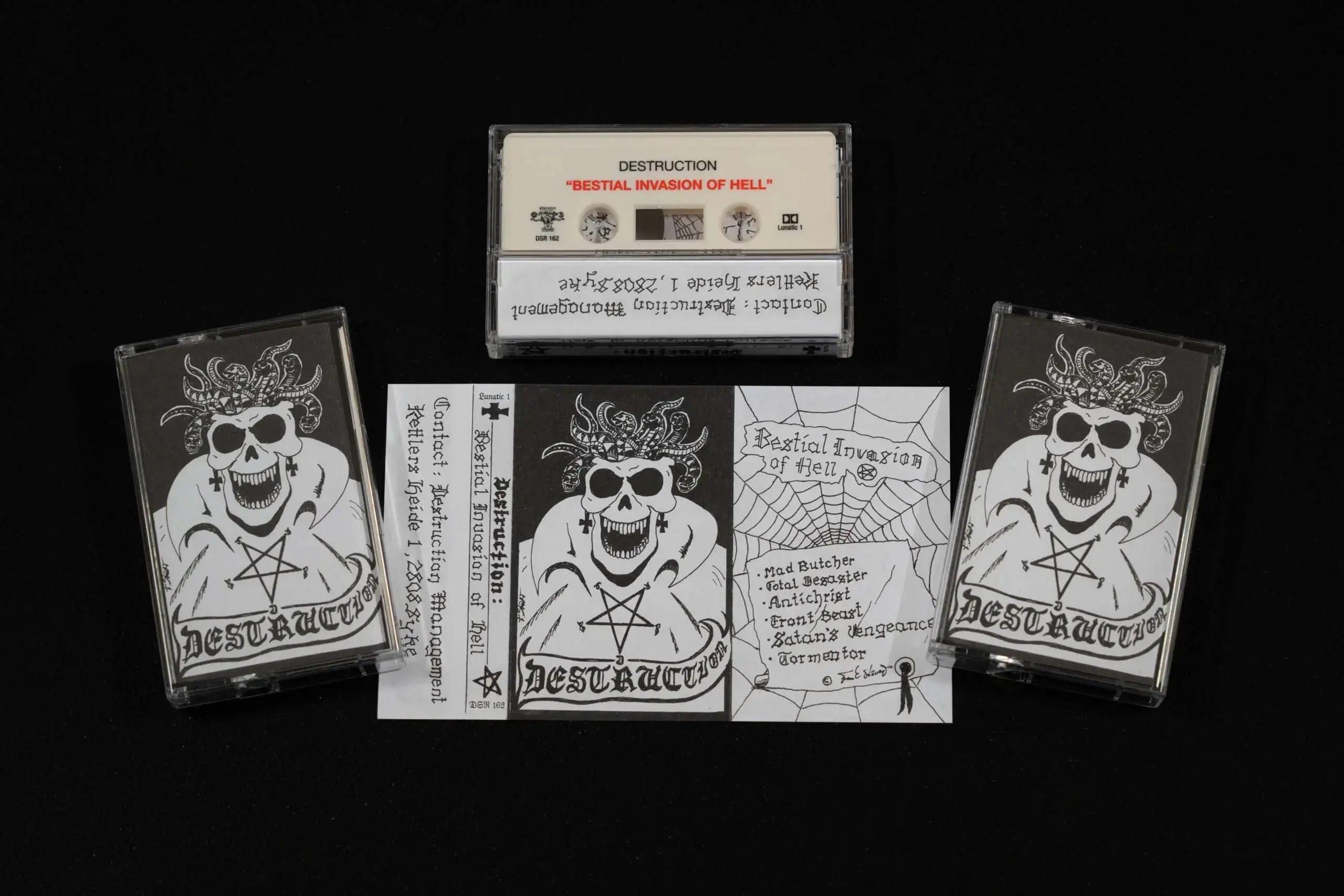 DESTRUCTION - BESTIAL INVASION OF HELL · WHITE TAPE (Thrash Metal Tapes)