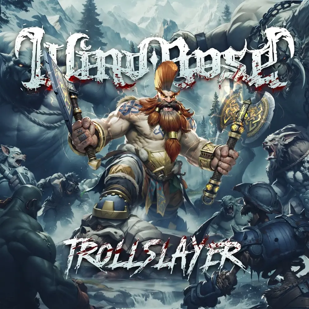 WIND ROSE · Trollslayer | BLACK LP · Picture 1 WIND ROSE · Trollslayer | BLACK LP (Power Metal Vinyl) · Picture 1