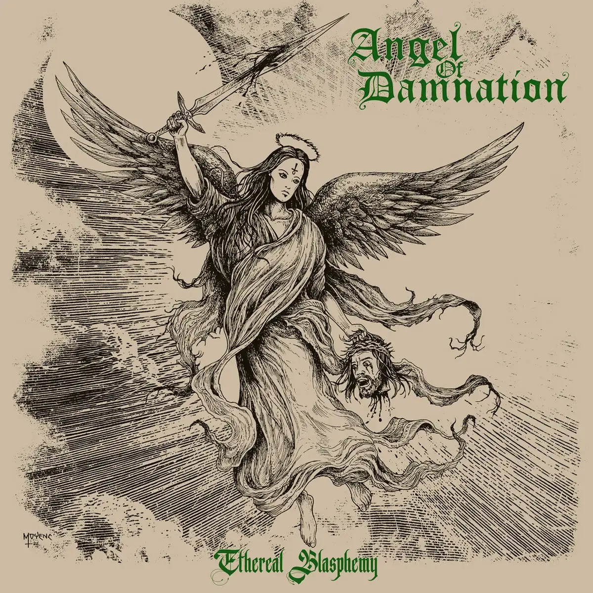 ANGEL OF DAMNATION - Ethereal Blasphemy · BLACK LP · Picture 1 ANGEL OF DAMNATION - Ethereal Blasphemy · BLACK LP (Doom Metal Vinyl) · Picture 1
