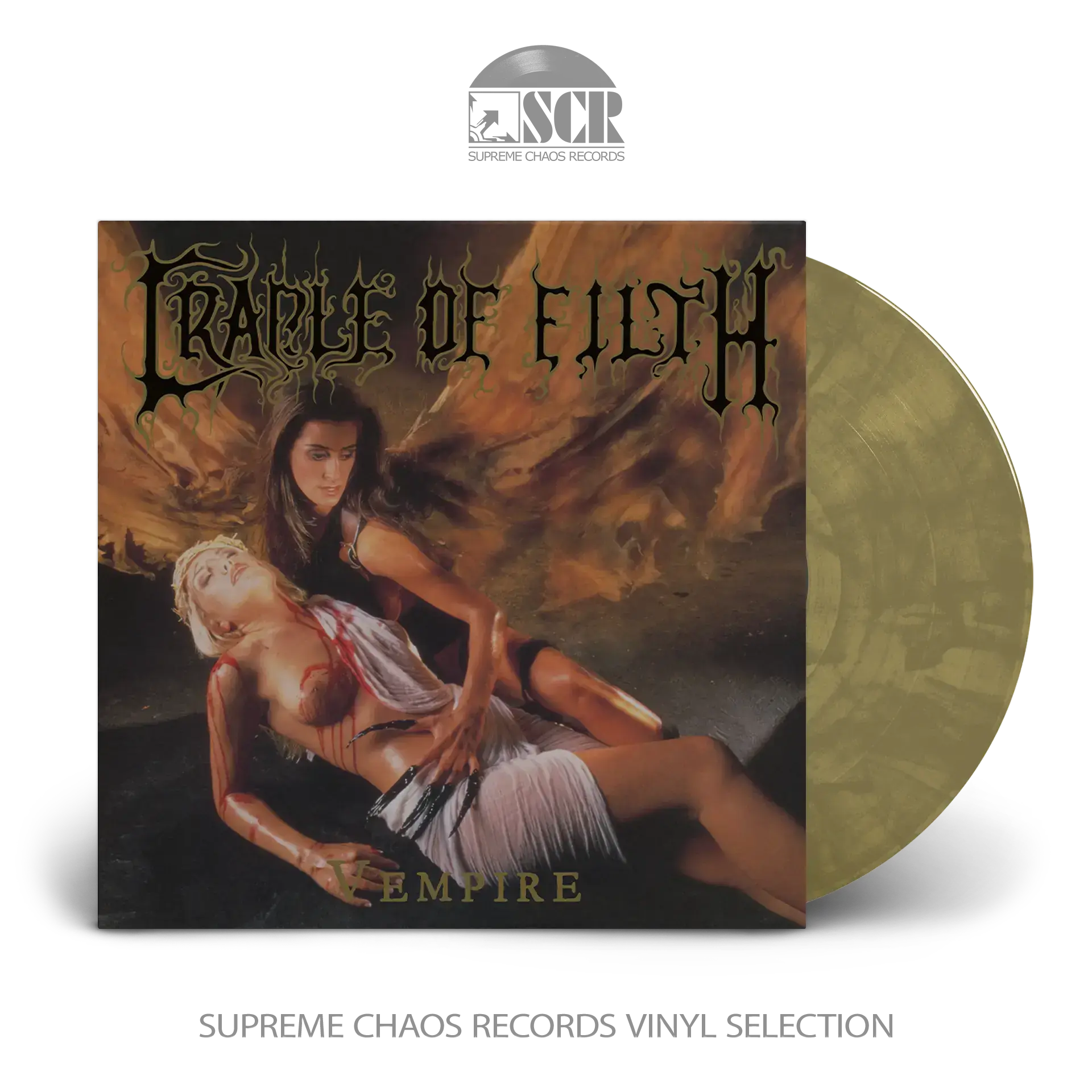 CRADLE OF FILTH - Vempire, Or Dark Faerytales In Phallustein · ORANGE/BLACK/WHEAT LP (Gothic Metal/Black Metal Vinyl)