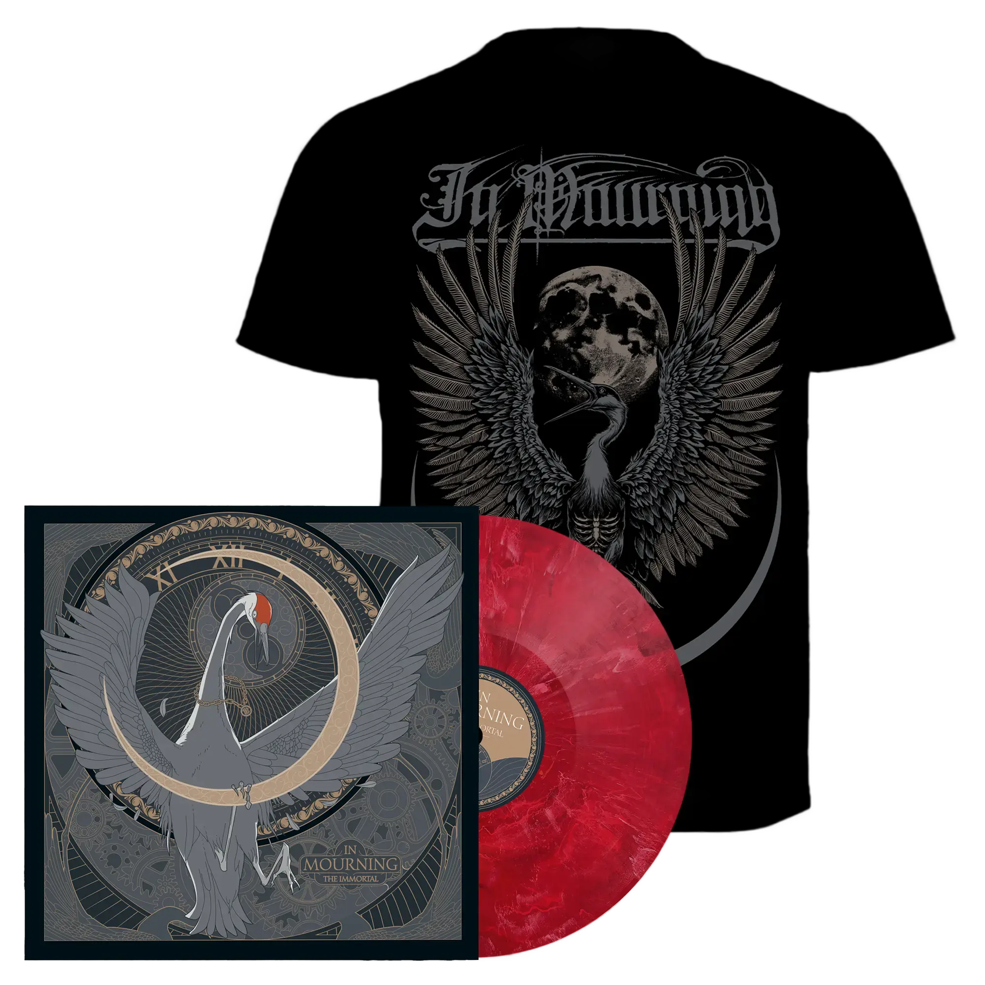 IN MOURNING - The Immortal Bundle · T-SHIRT + RED VINYL BUNDLE IN MOURNING - The Immortal Bundle · T-SHIRT + RED VINYL BUNDLE (Melodic Death Metal/Progressive Metal/Doom Metal Vinyl)