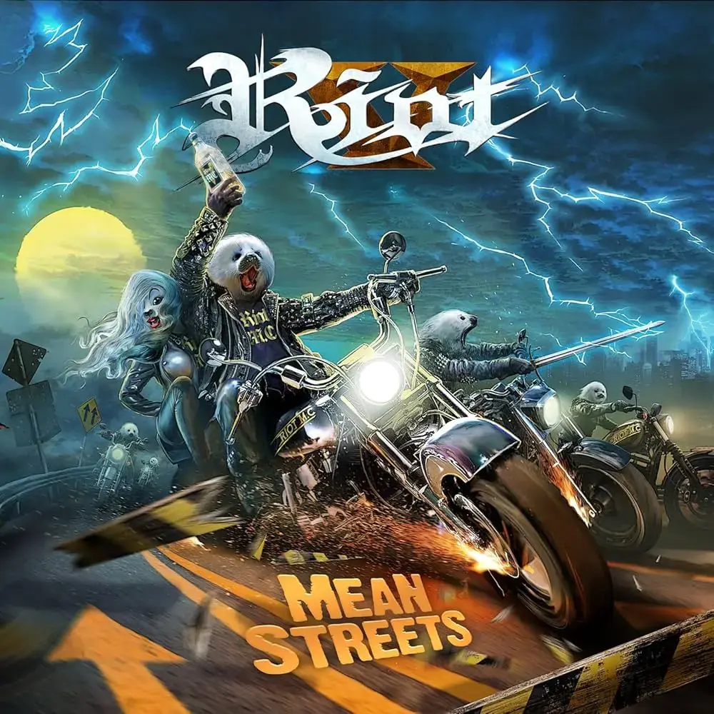 RIOT V - Mean Streets · YELLOW/BLACK SPLATTER LP (Heavy Metal Vinyl) · Bild 1