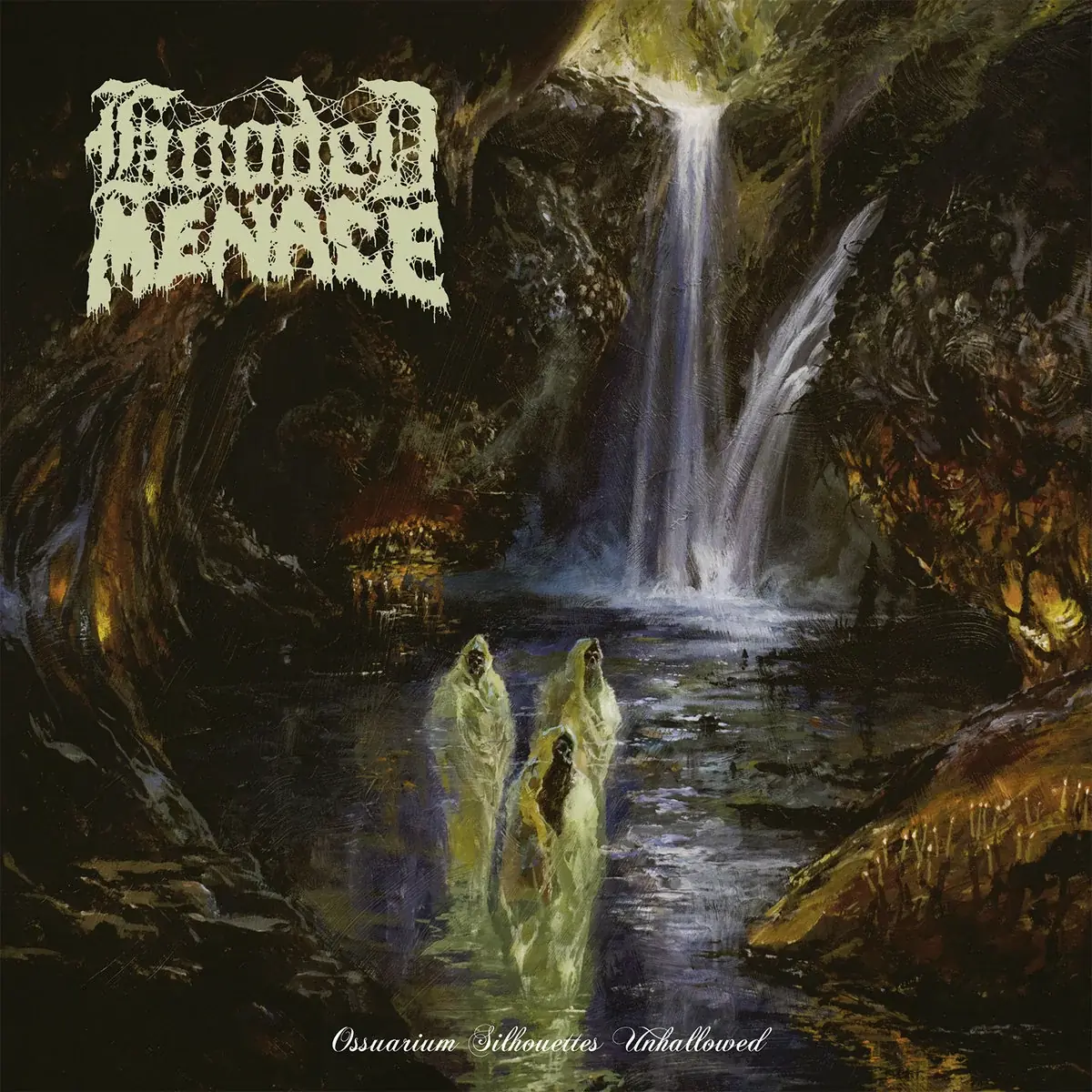 HOODED MENACE · Ossuarium Silhouettes Unhallowed | BLACK LP (Doom Metal/Death Metal Vinyl) · Picture 1