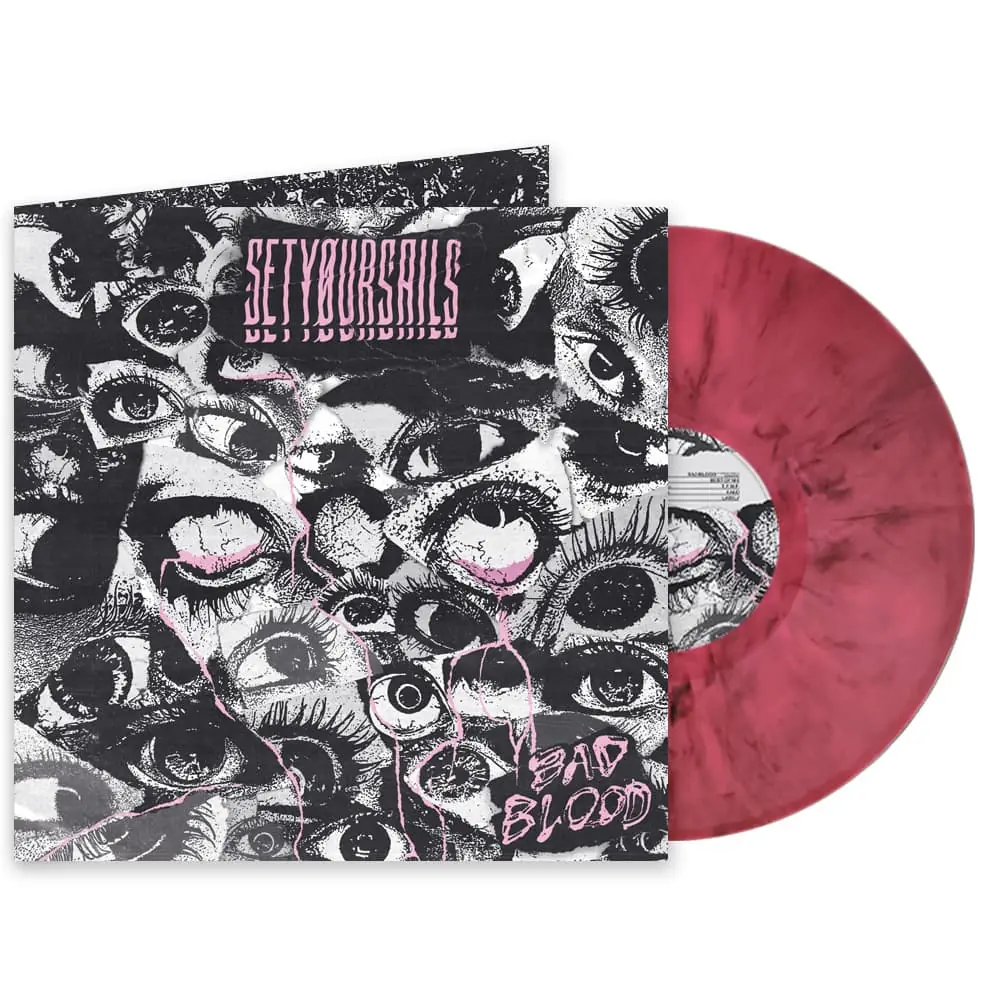SETYØURSAILS · Bad Blood | PINK/BLACK MARBLED LP (Metalcore Vinyl)