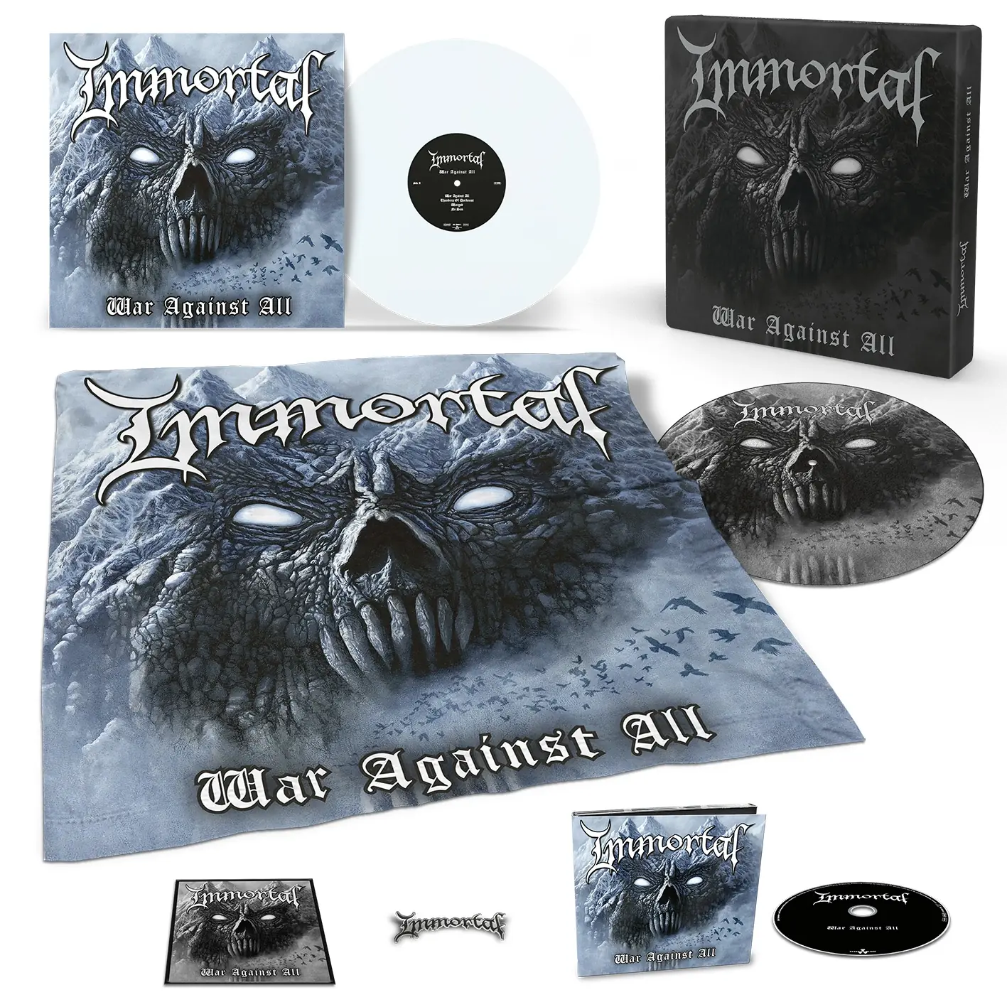 IMMORTAL - War Against All (Exclusive Boxset) · POLAR WHITE VINYL BOX SET (Black Metal Vinyl)