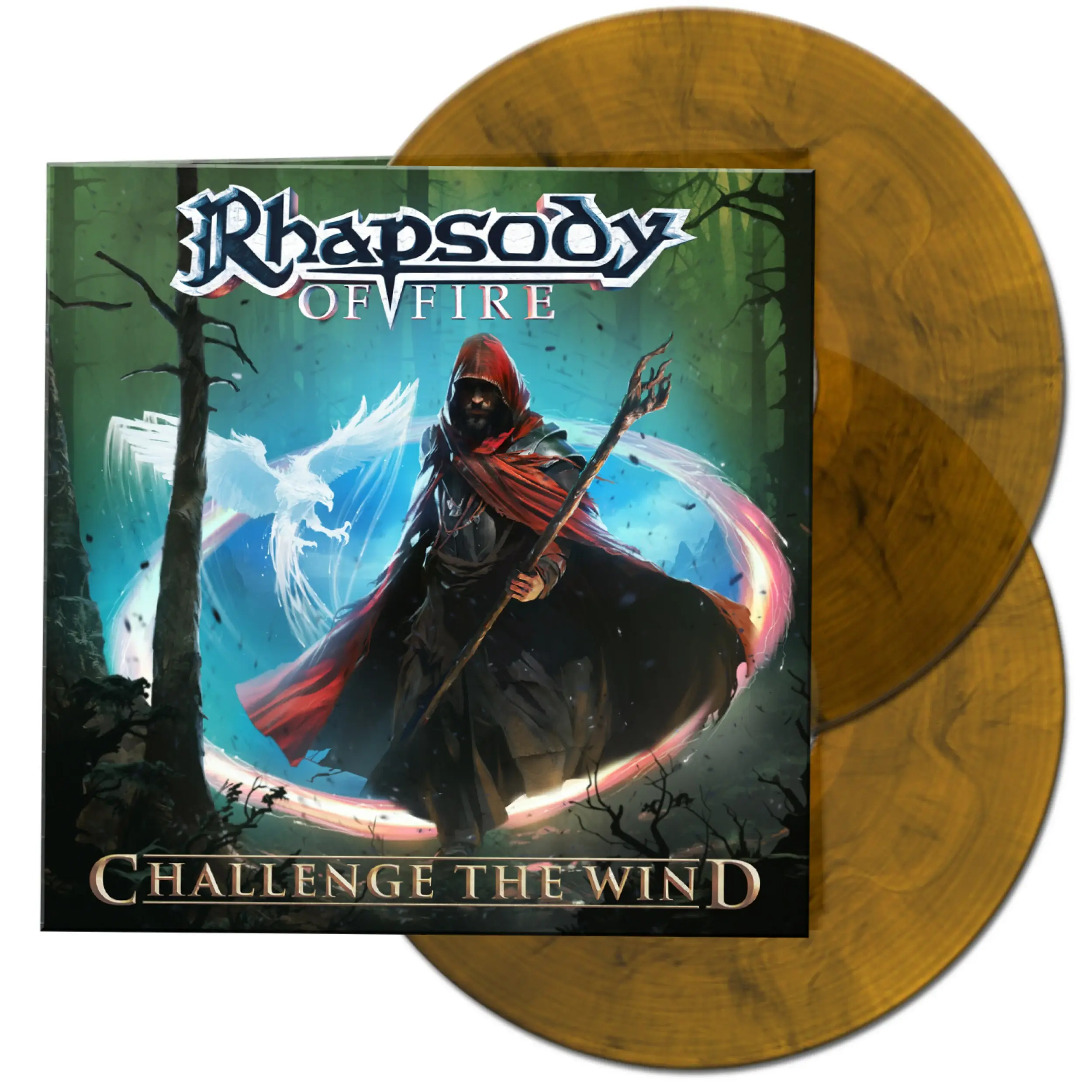 RHAPSODY OF FIRE - Challenge The Wind · CLEAR/ORANGE/BLACK MARBLED DLP RHAPSODY OF FIRE - Challenge The Wind · CLEAR/ORANGE/BLACK MARBLED DLP (Symphonic Metal Vinyl)