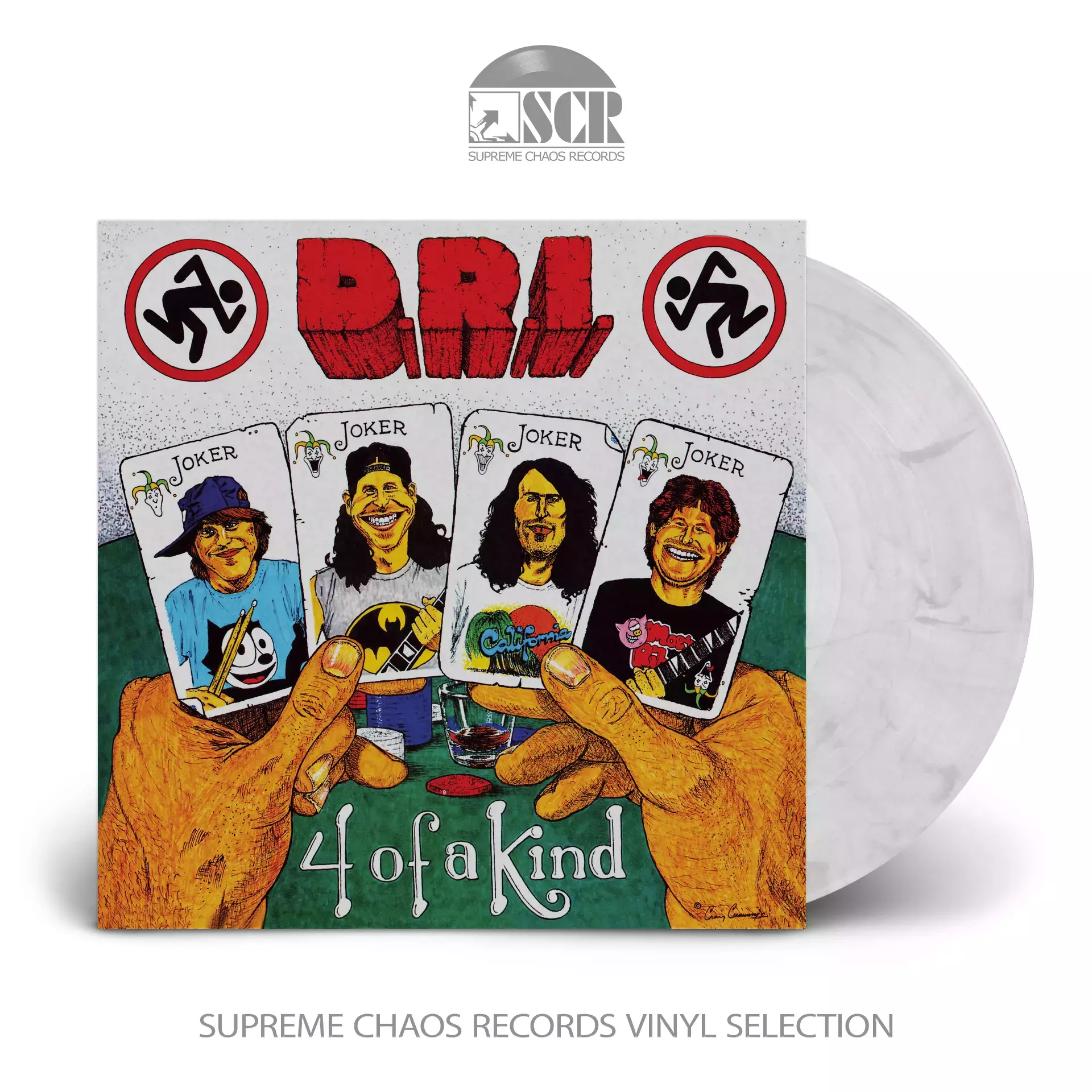 DRI - 4 of a Kind [WHITE/BLACK LP]