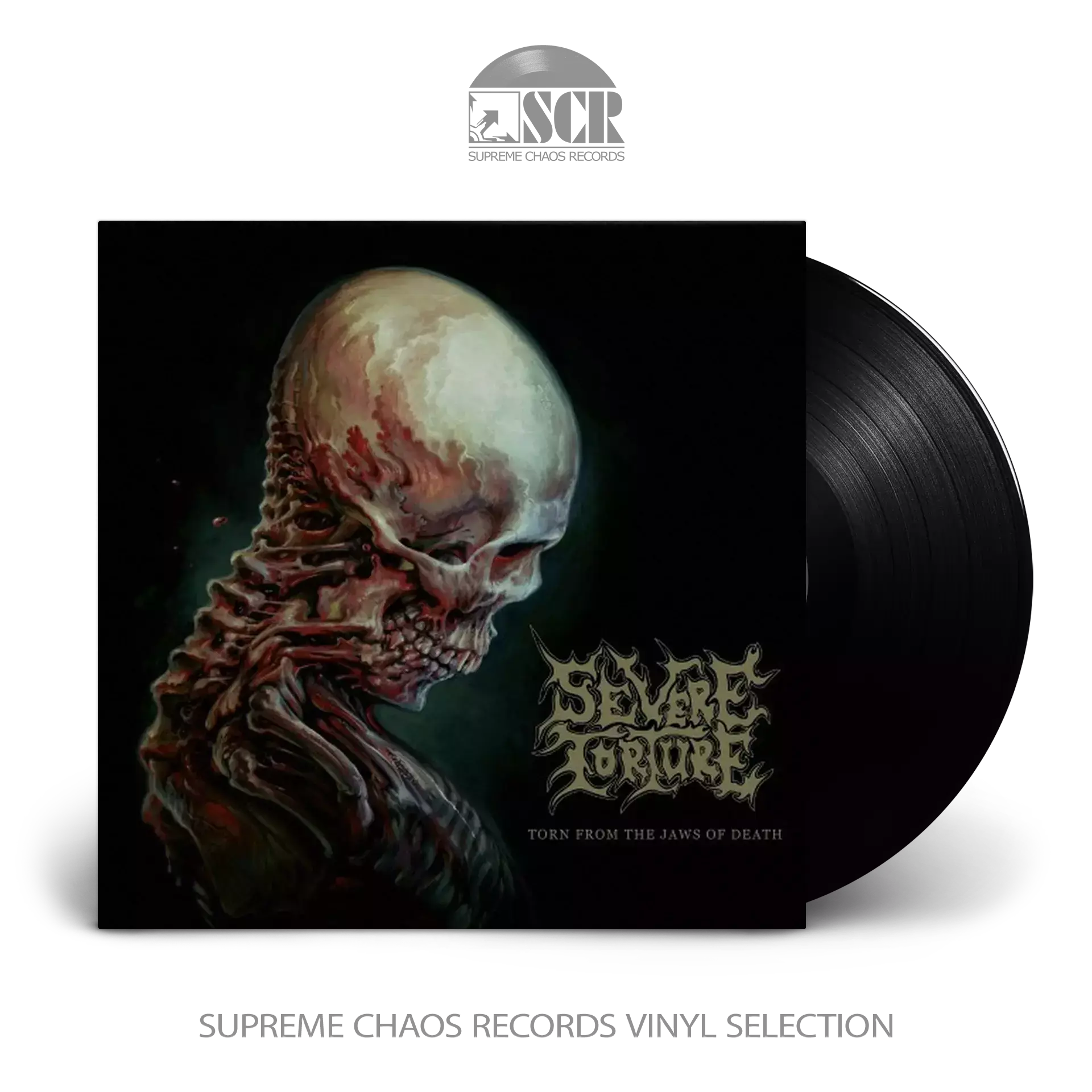 SEVERE TORTURE - Torn from the Jaws of Death · BLACK LP (Brutal Death Metal Vinyl)
