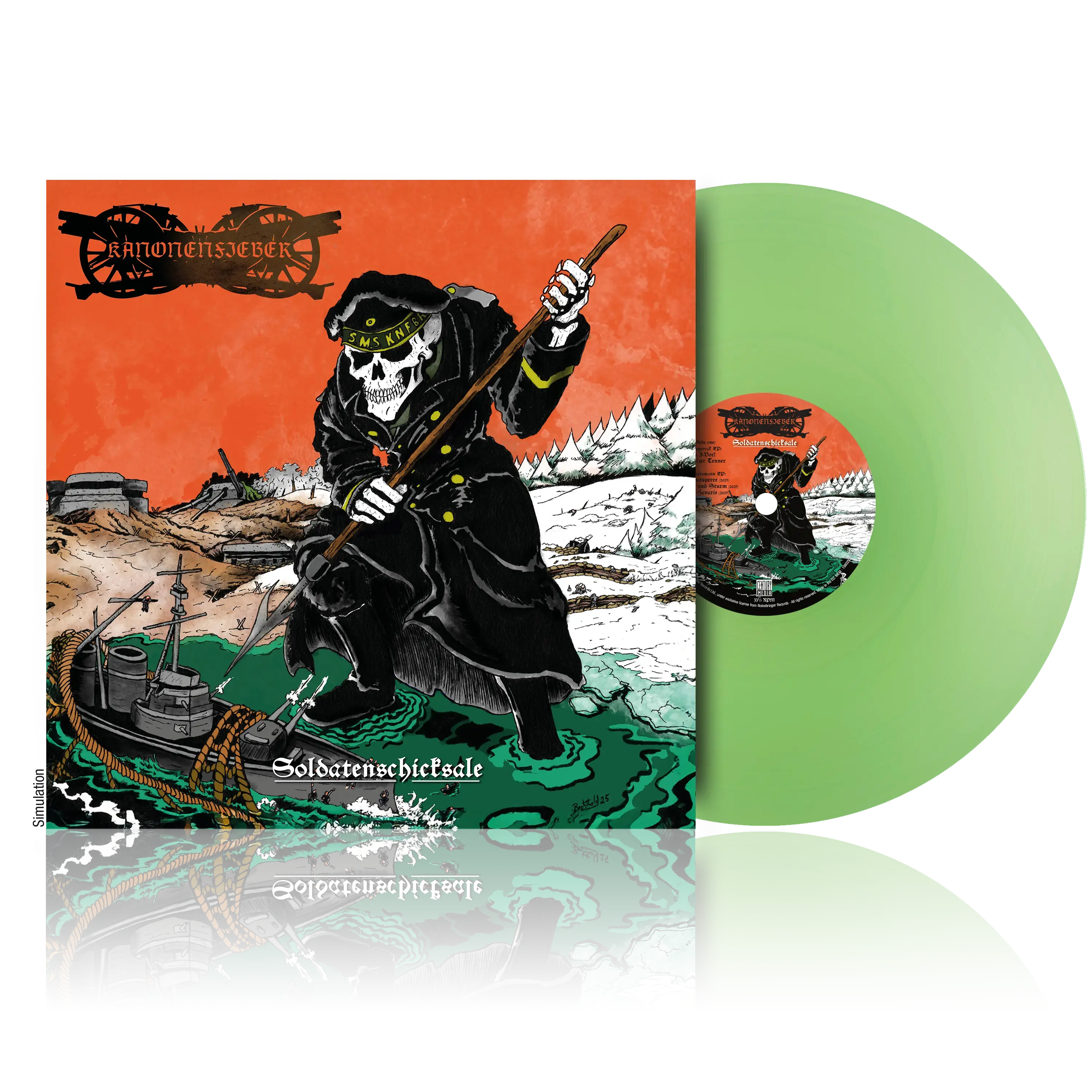 KANONENFIEBER - Soldatenschicksale · LIGHT GREEN LP (Metal Vinyl)