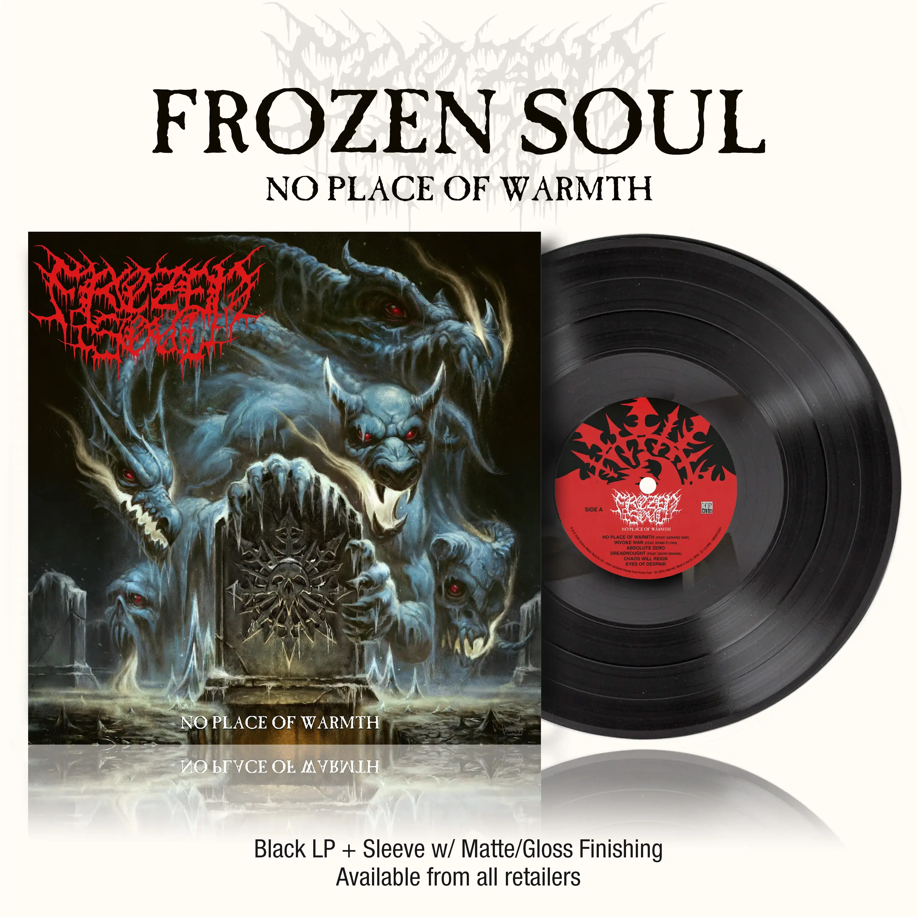FROZEN SOUL · No Place Of Warmth | BLACK LP · Picture 2 FROZEN SOUL · No Place Of Warmth | BLACK LP (Death Metal Vinyl) · Picture 2