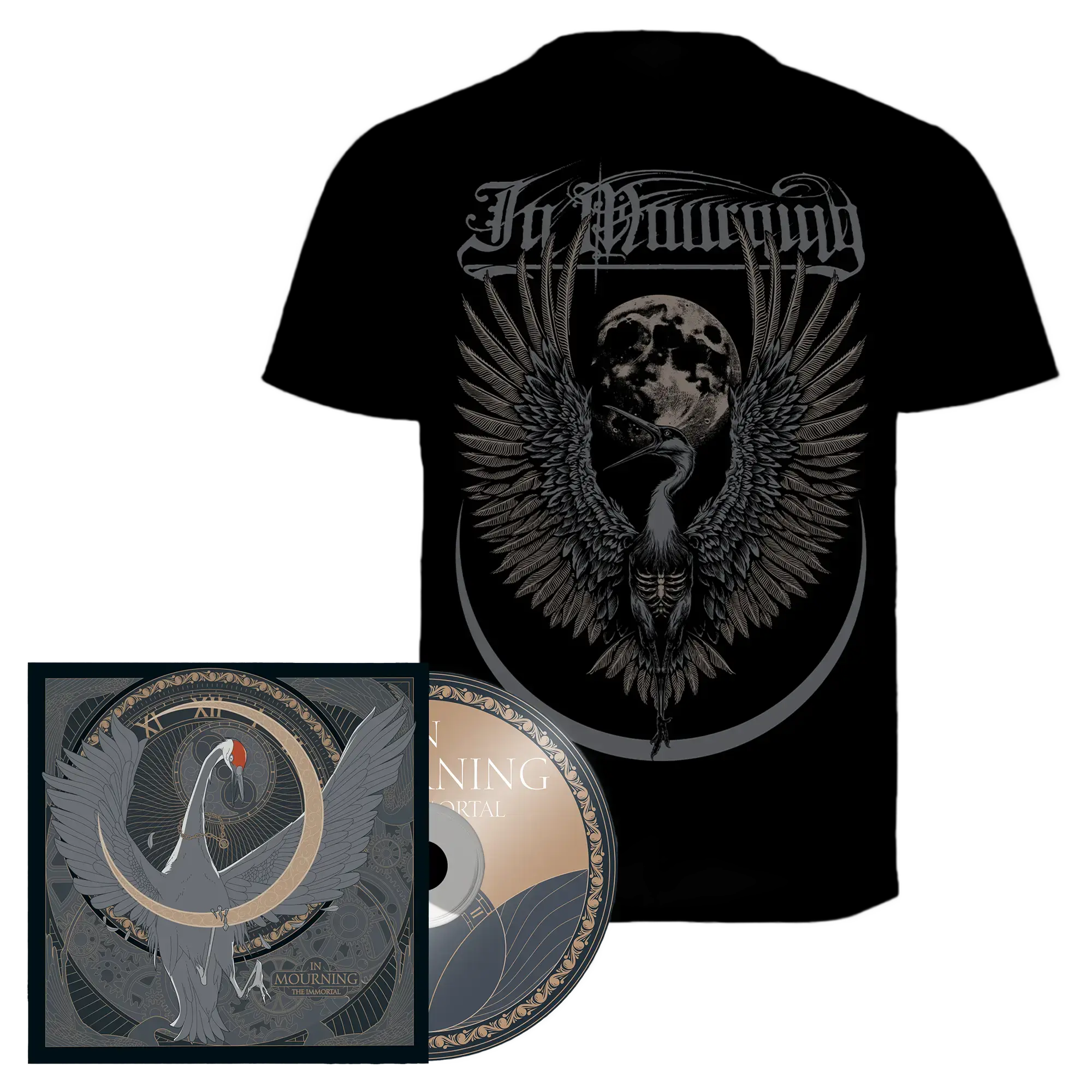 IN MOURNING · The Immortal Bundle | T-SHIRT + CD BUNDLE IN MOURNING · The Immortal Bundle | T-SHIRT + CD BUNDLE (Melodic Death Metal/Progressive Metal/Doom Metal CDs)