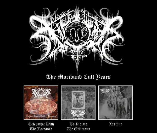 XASTHUR - The Moribund Cult Years · 3CD BOXSET XASTHUR - The Moribund Cult Years · 3CD BOXSET (Black Metal CDs)