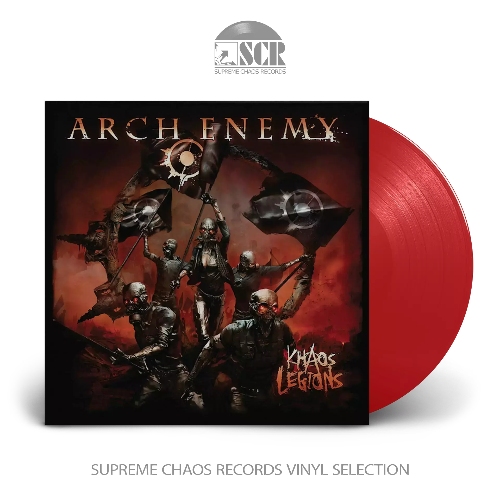 ARCH ENEMY - Khaos Legions (Re-Issue 2023) · TRANSPARENT RED LP