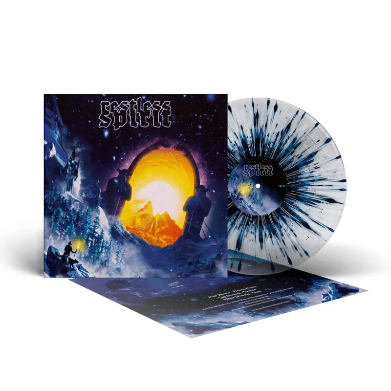 RESTLESS SPIRIT · Restless Spirit | CLEAR/BLACK/BLUE SPLATTER LP RESTLESS SPIRIT · Restless Spirit | CLEAR/BLACK/BLUE SPLATTER LP (Metal Vinyl)