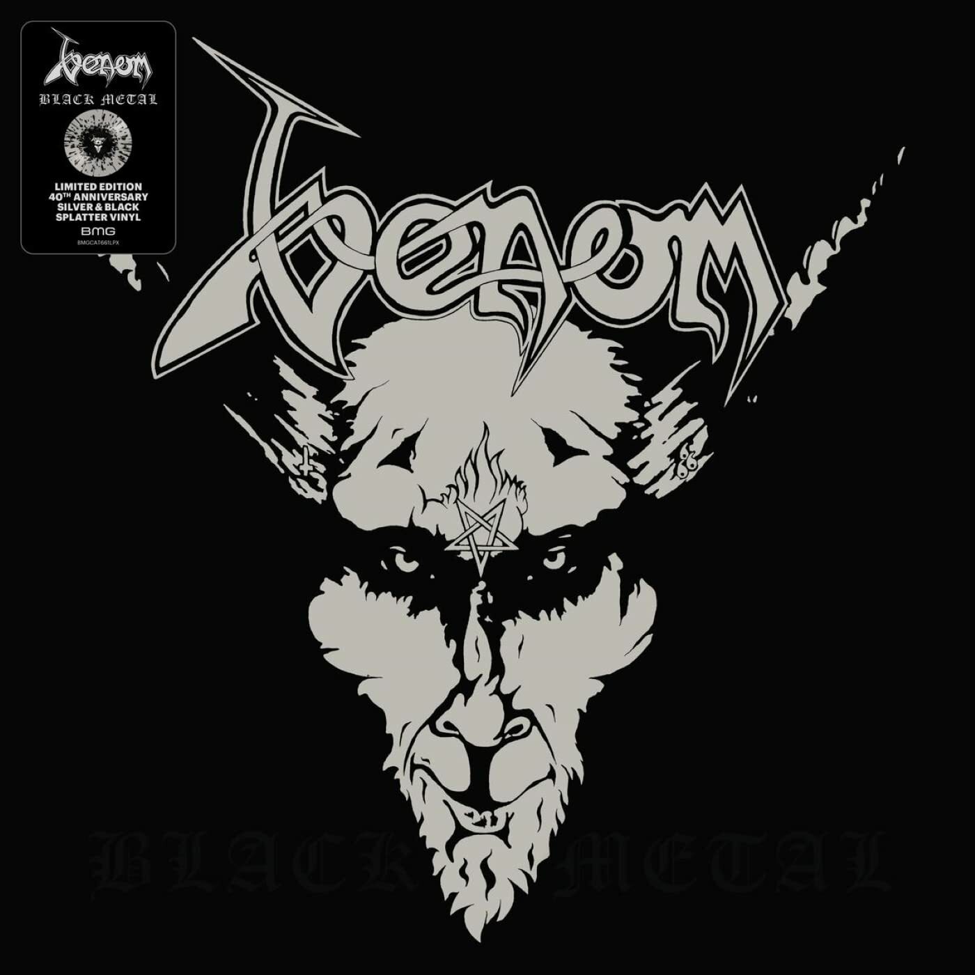 VENOM · Black Metal | SILVER/BLACK LP · Picture 1 VENOM · Black Metal | SILVER/BLACK LP (Black Metal Vinyl) · Picture 1